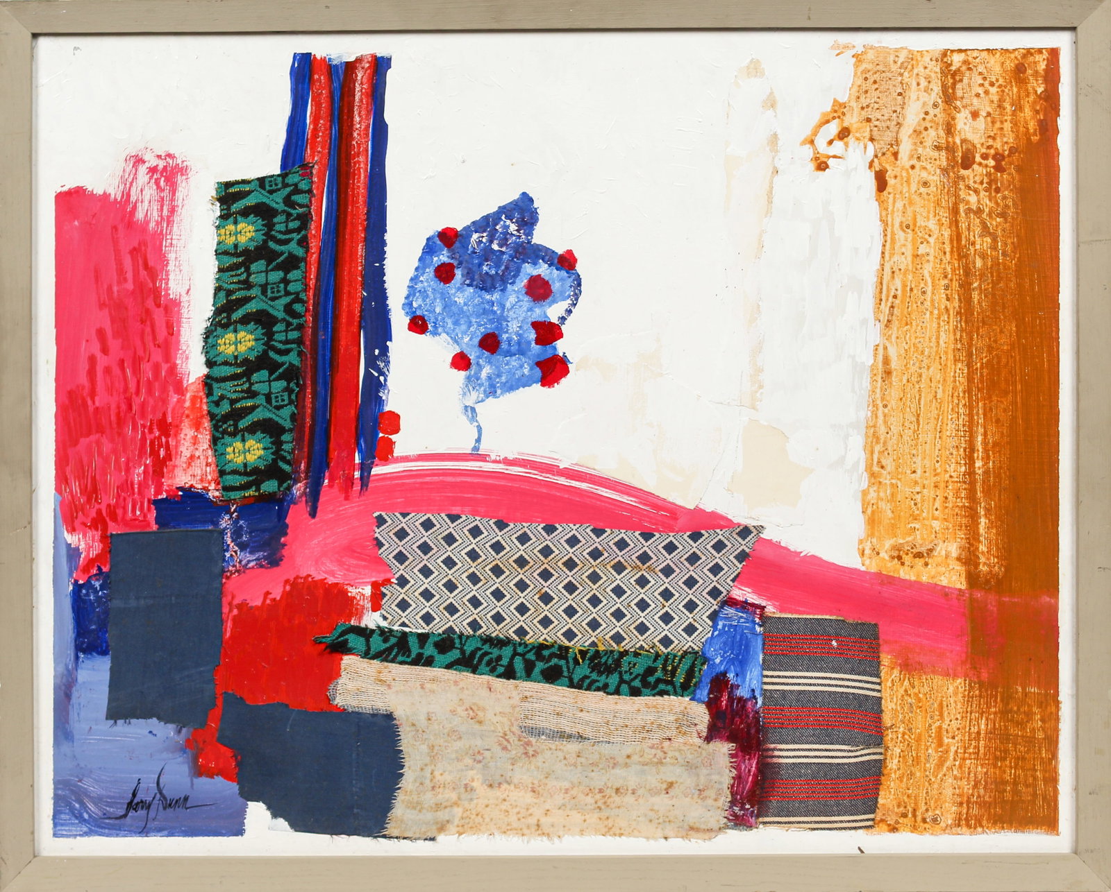 Harry Dunn (American, 1929-1998) A View From My Window, Mixed Media Collage on Masonite (1 of 9)