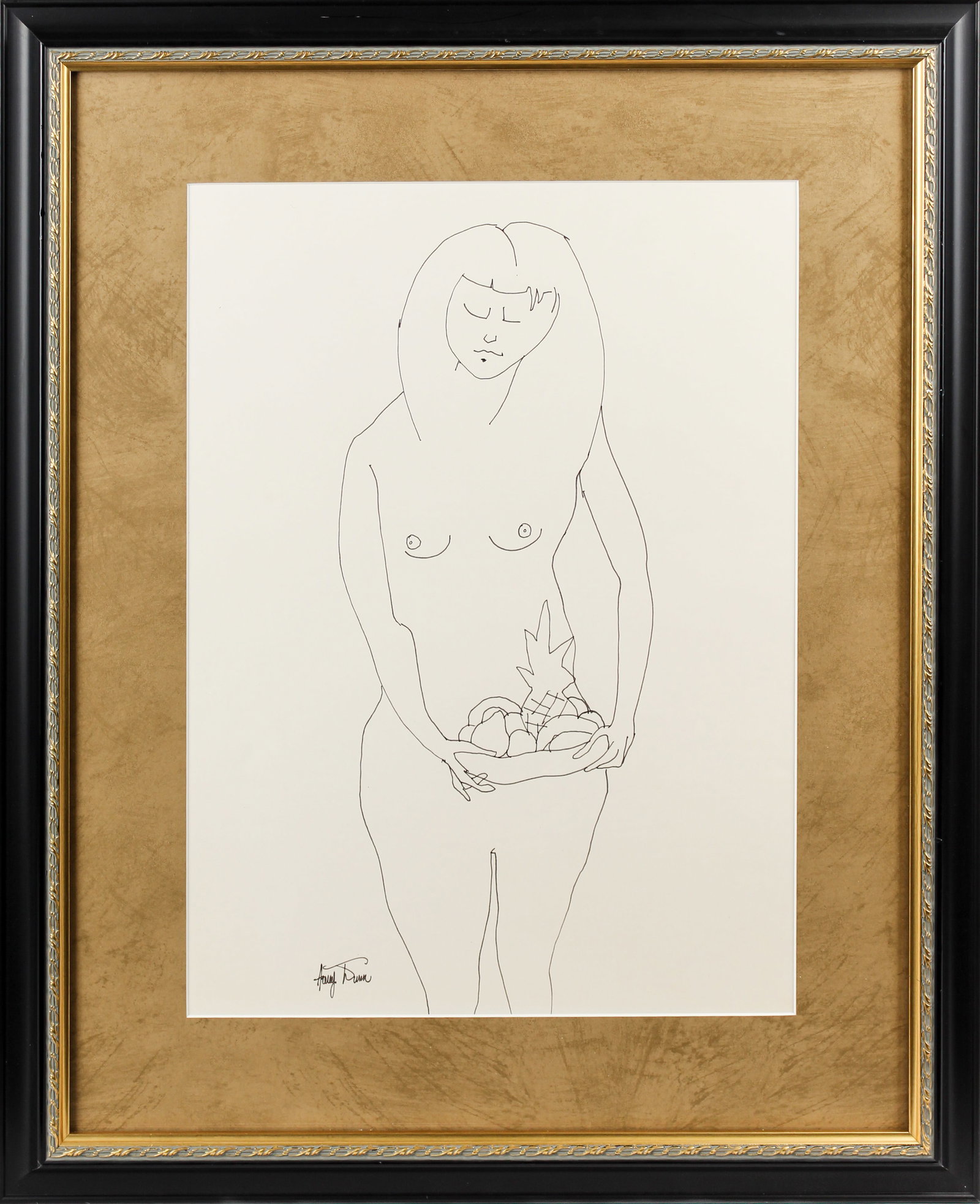 Harry Dunn (American, 1929-1998) Eve, Drawing, Pen and Ink on Paper (1 of 11)