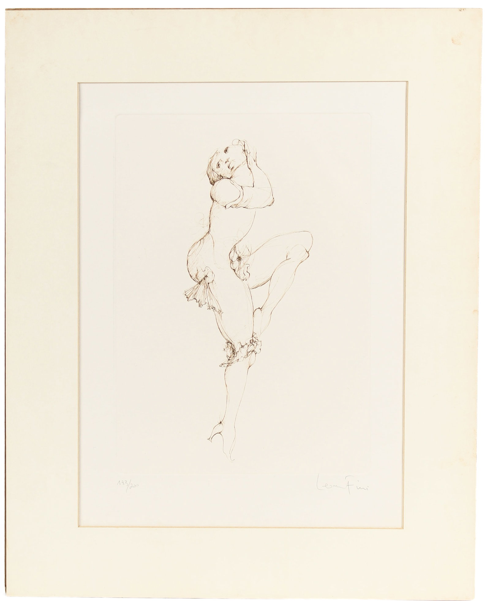 Leonor Fini (Argentinian, 1907-1996) Dancer, Signed Etching (1 of 7)