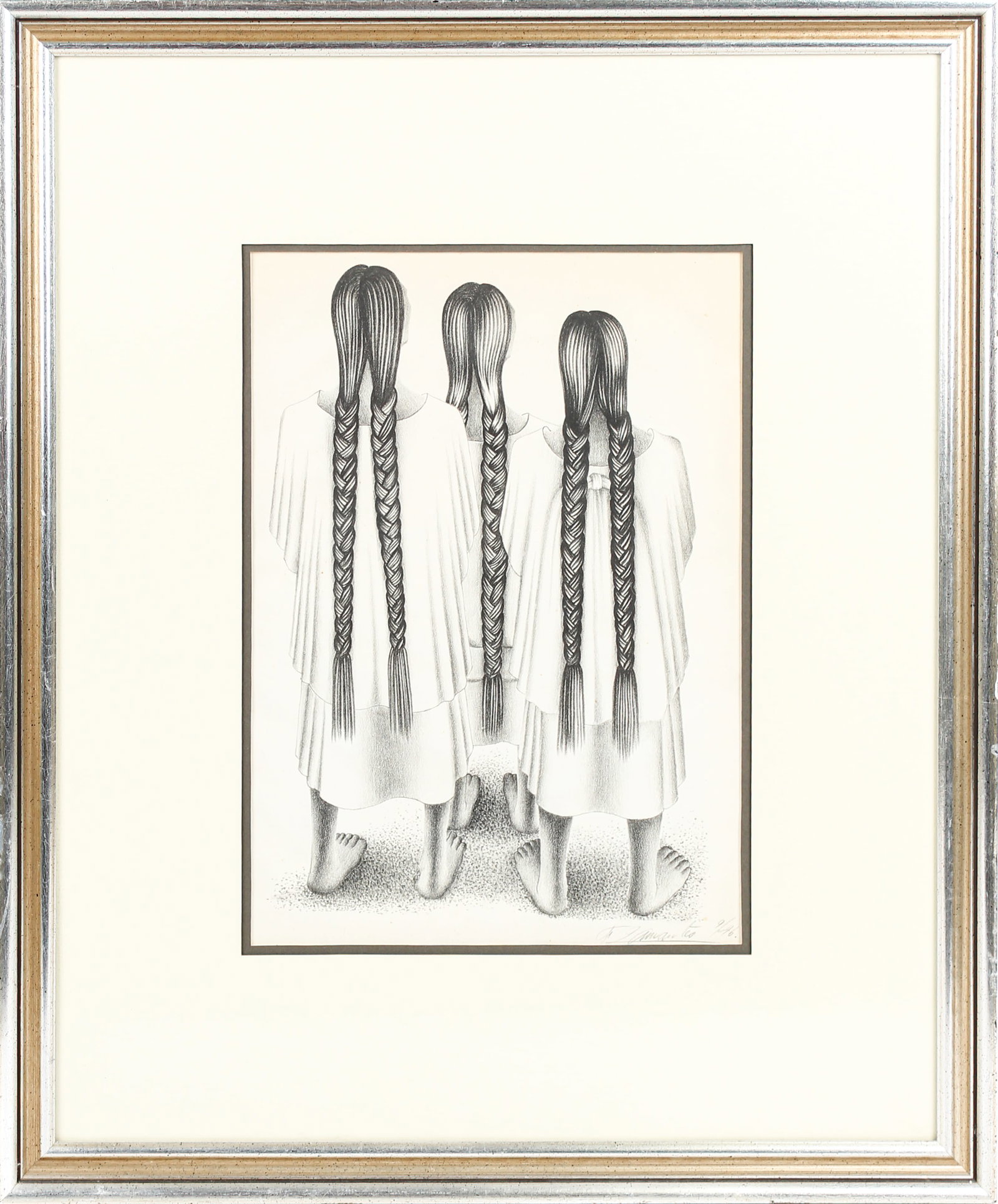 Francisco Dosamantes (Mexican, 1911-1986) Three Women, Signed Lithograph (1 of 11)