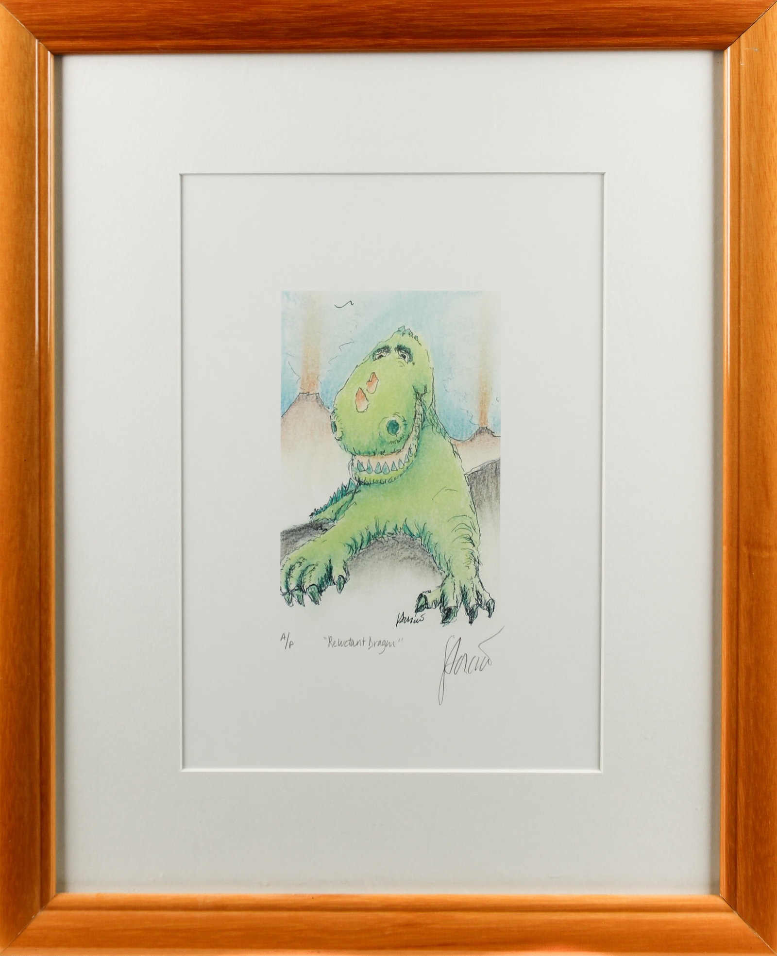 Jerry Garcia (American, 1942-1995) "Reluctant Dragon", Lithograph on Paper (1 of 7)