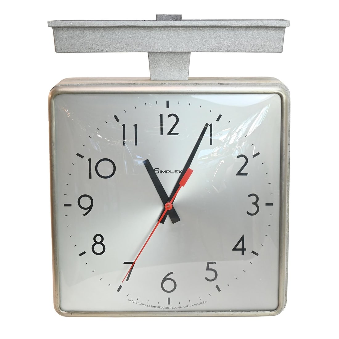 Rockford Public Library Mid-Century Public Double Face Clock (1 of 3)