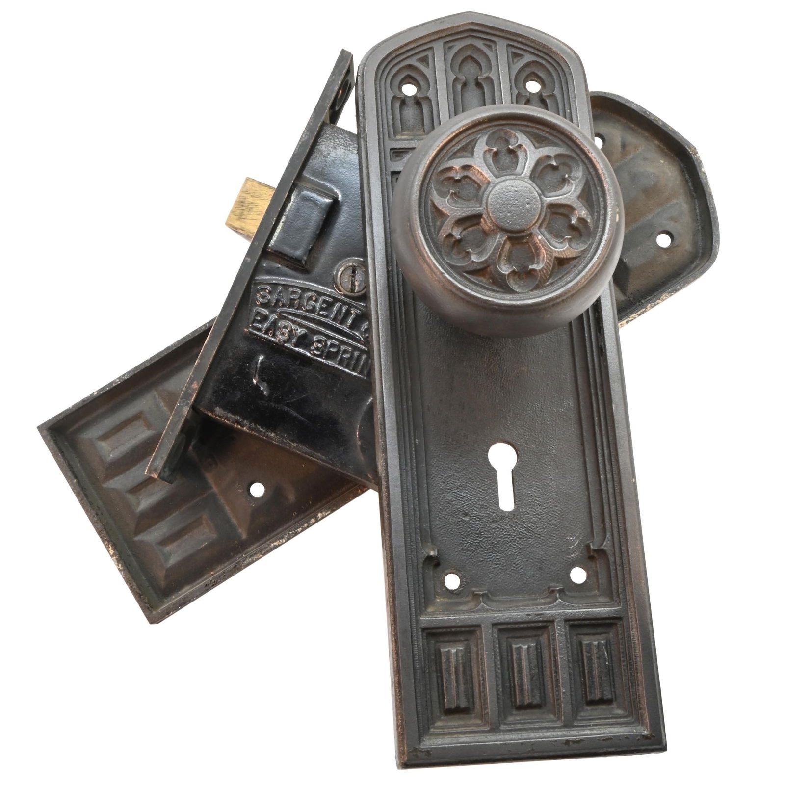 Sargent gothic passage locksets cast iron (1 of 3)