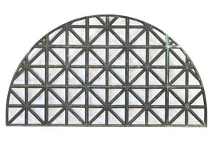 Set of Mausoleum grates with millet frames (1 of 6)