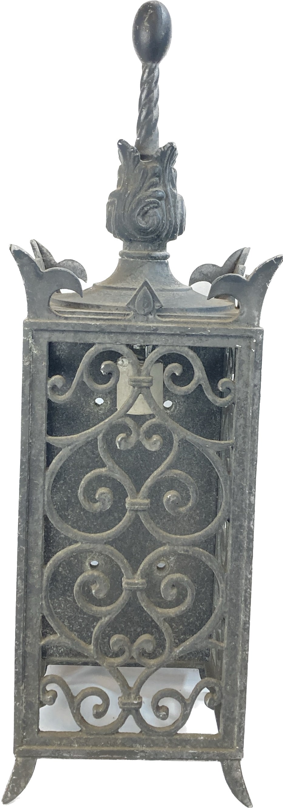 Cast aluminum rectangular gothic sconce (1 of 3)