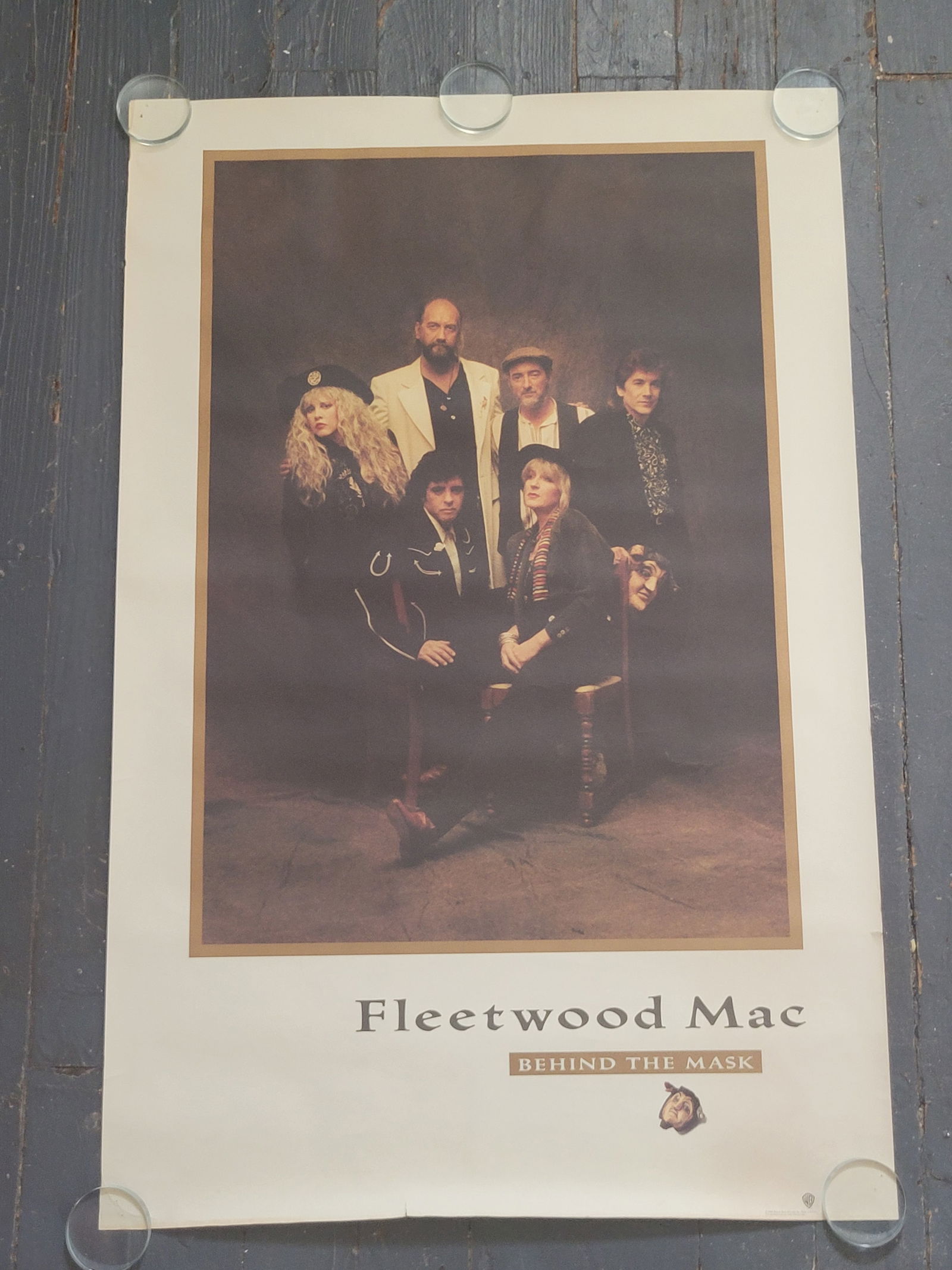 Fleetwood Mac Behind The Mask 1990 WB Promo Poster (1 of 2)