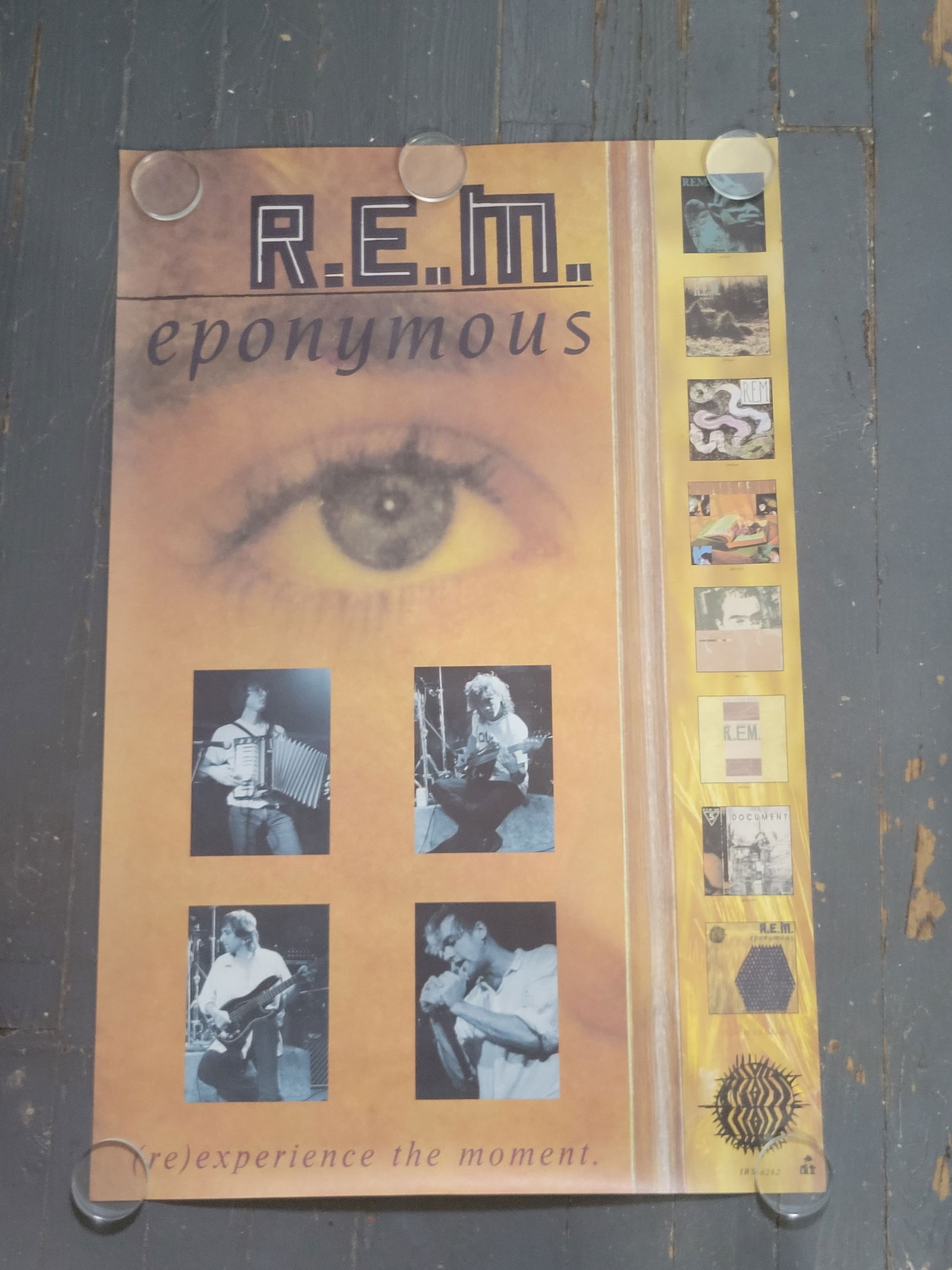 REM 1988 Eponymous Promo Poster IRS Records (1 of 2)