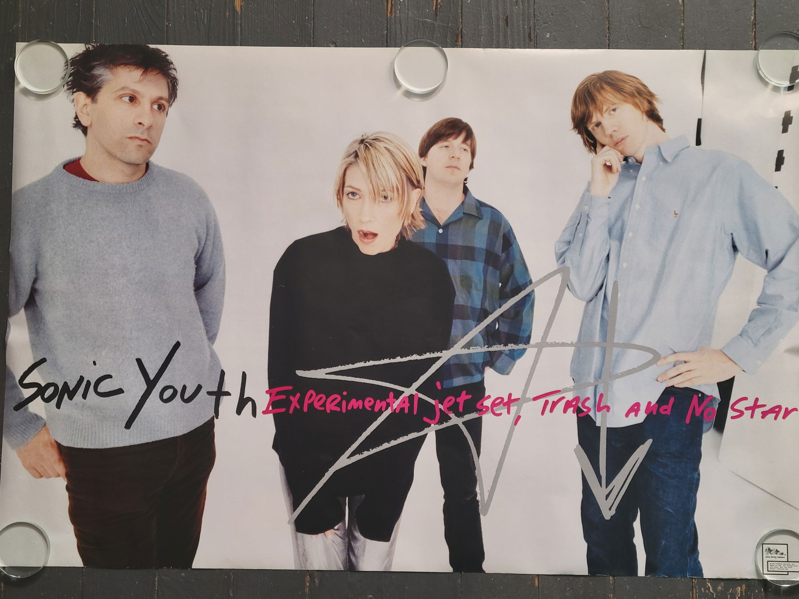 Sonic Youth 1994 Promo Poster Geffen Records (1 of 2)