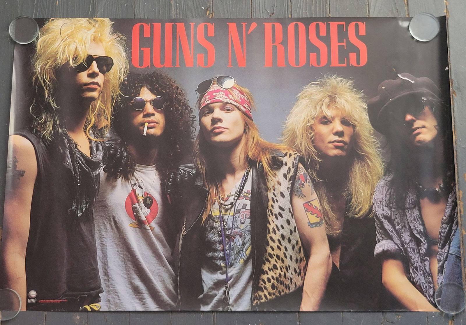 Guns N Roses 1988 Promo Poster Geffen (1 of 2)