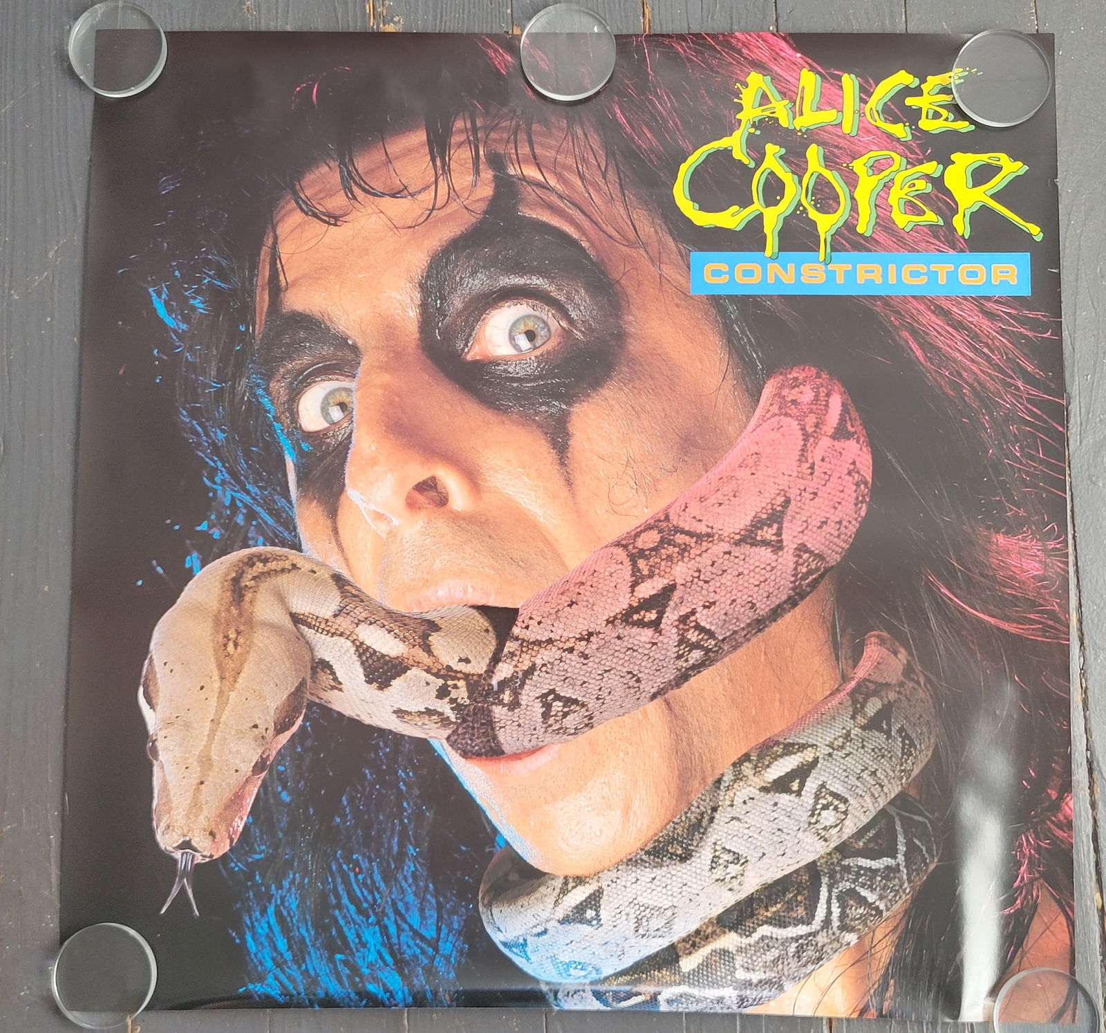 Alice Cooper Constrictor 1986 Promo Poster (1 of 1)