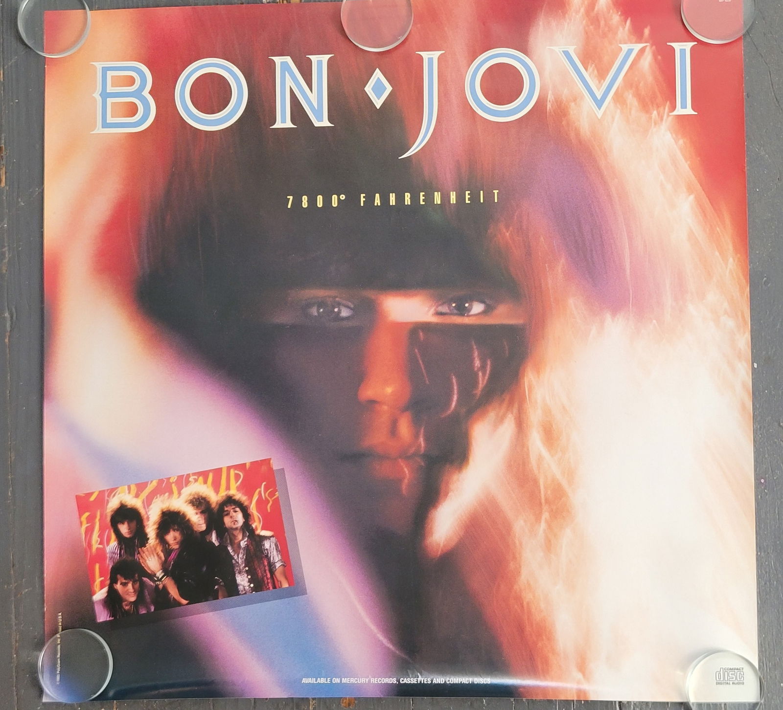 Bon Jovi 1985 Promo Poster (1 of 2)