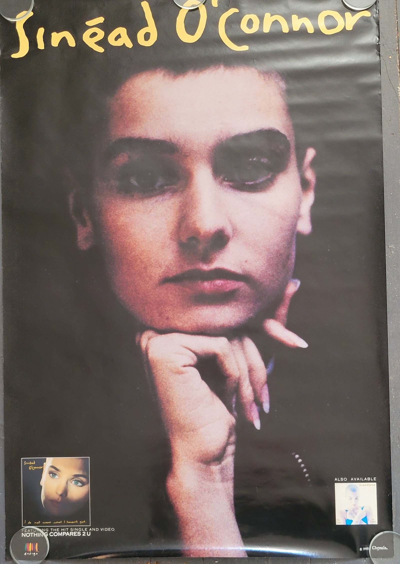 Sinead O'Connor I Do Not Want Promo Poster 1990 (1 of 2)