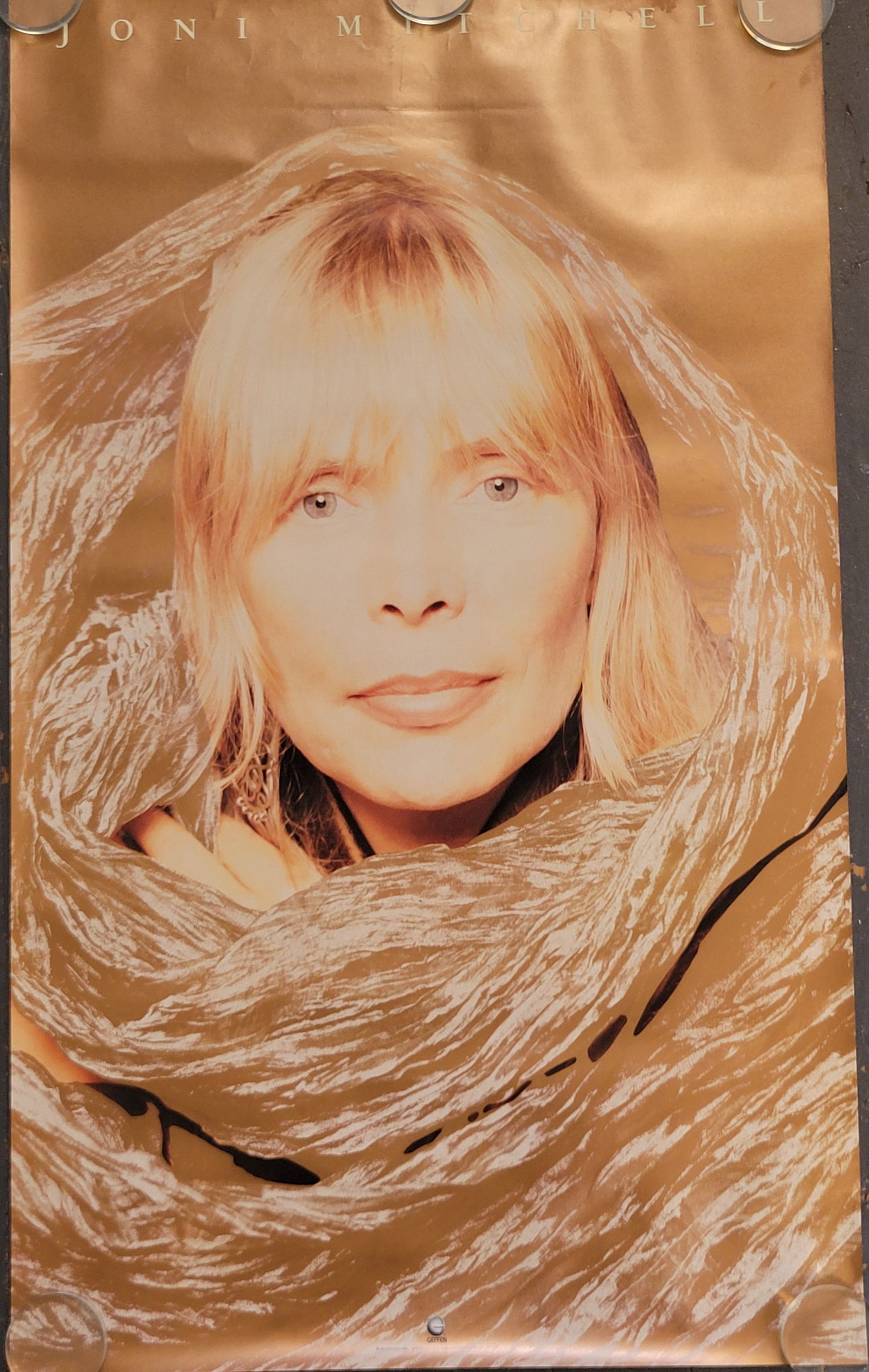 Joni Mitchell 1991 Promo Poster Geffen Records (1 of 2)