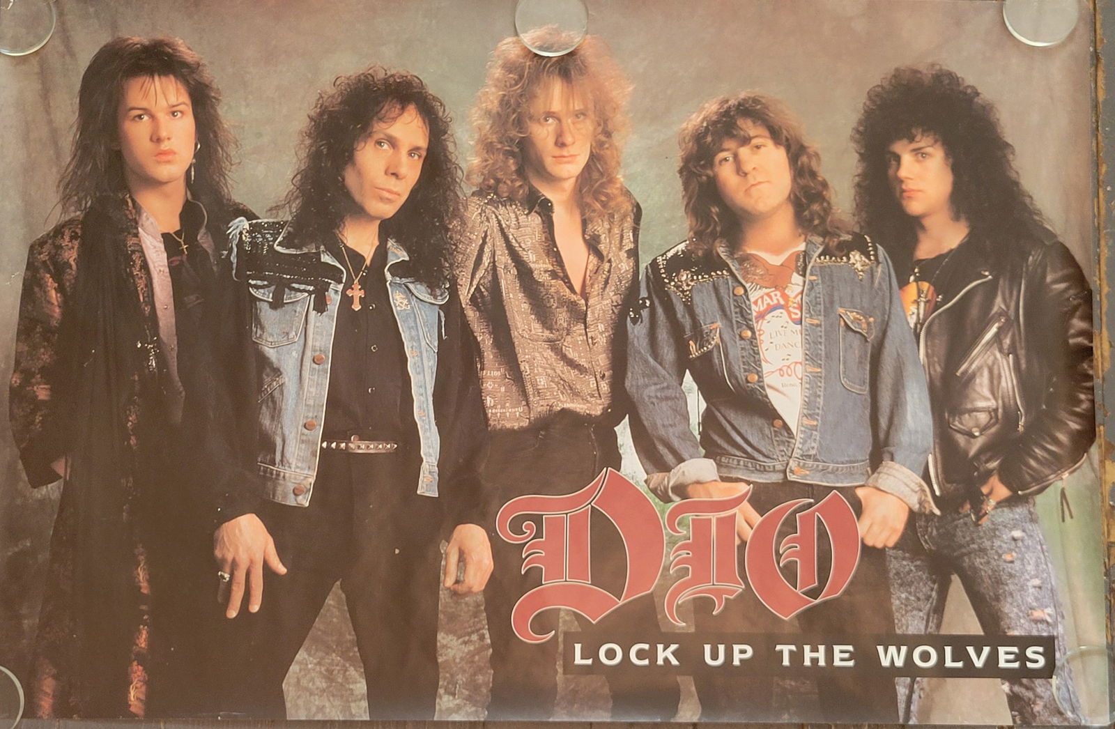 DIO 1990 Lock Up The wolves Promo Poster (1 of 1)