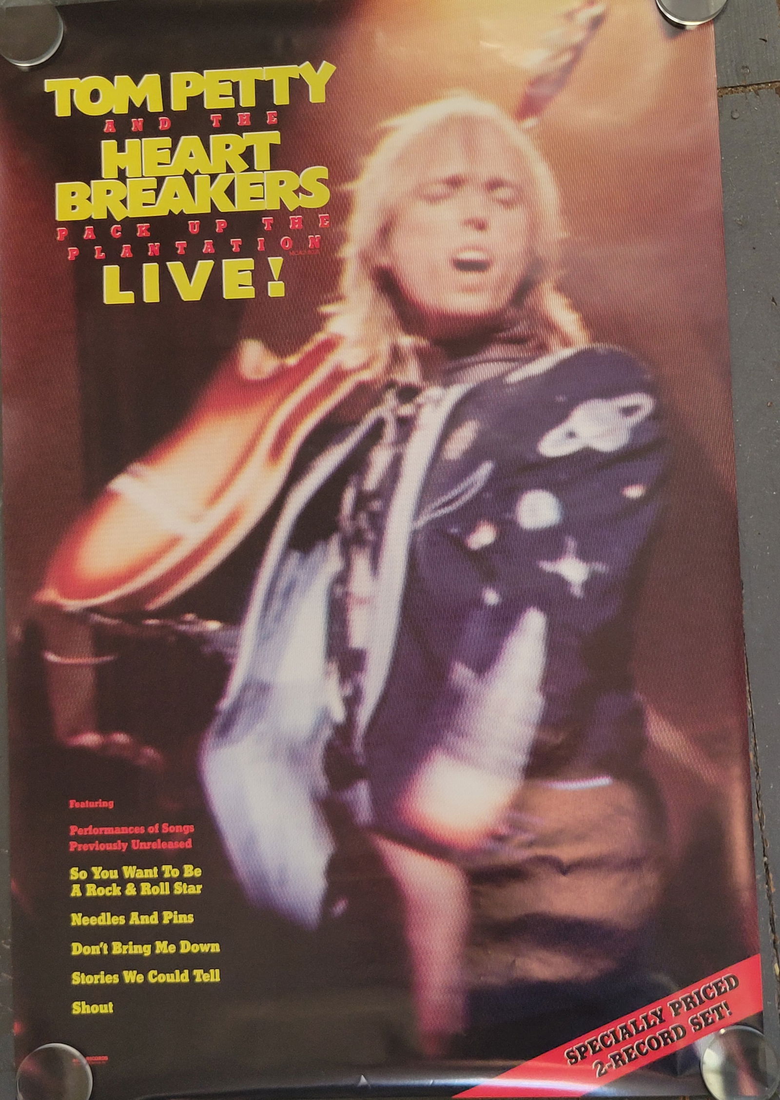 Tom Petty Pack Up For The Plantation Live 1985 MCA Promo Poster (1 of 2)