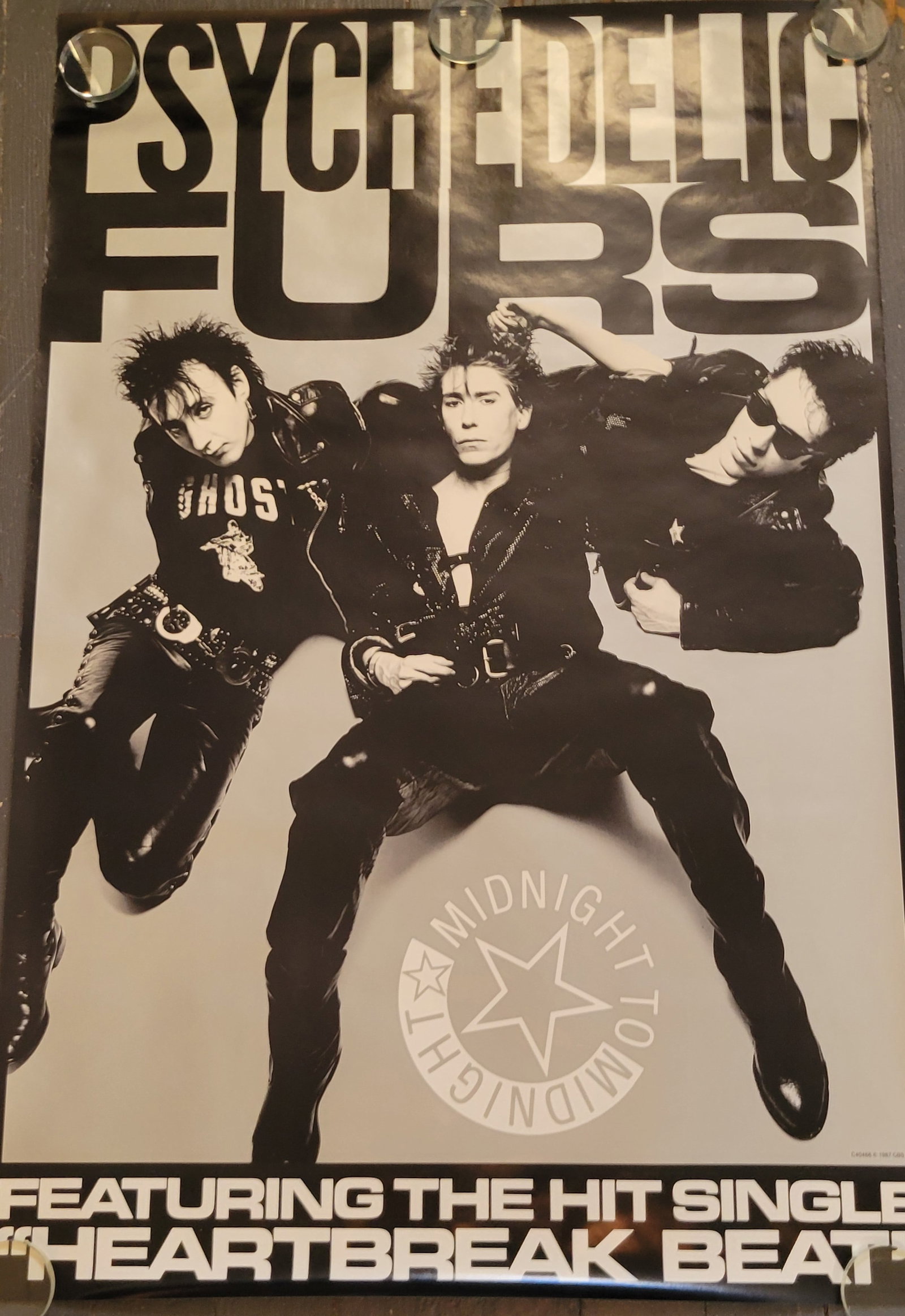 Psychedelic Furs Midnight 1987 CBS Promo Poster (1 of 2)