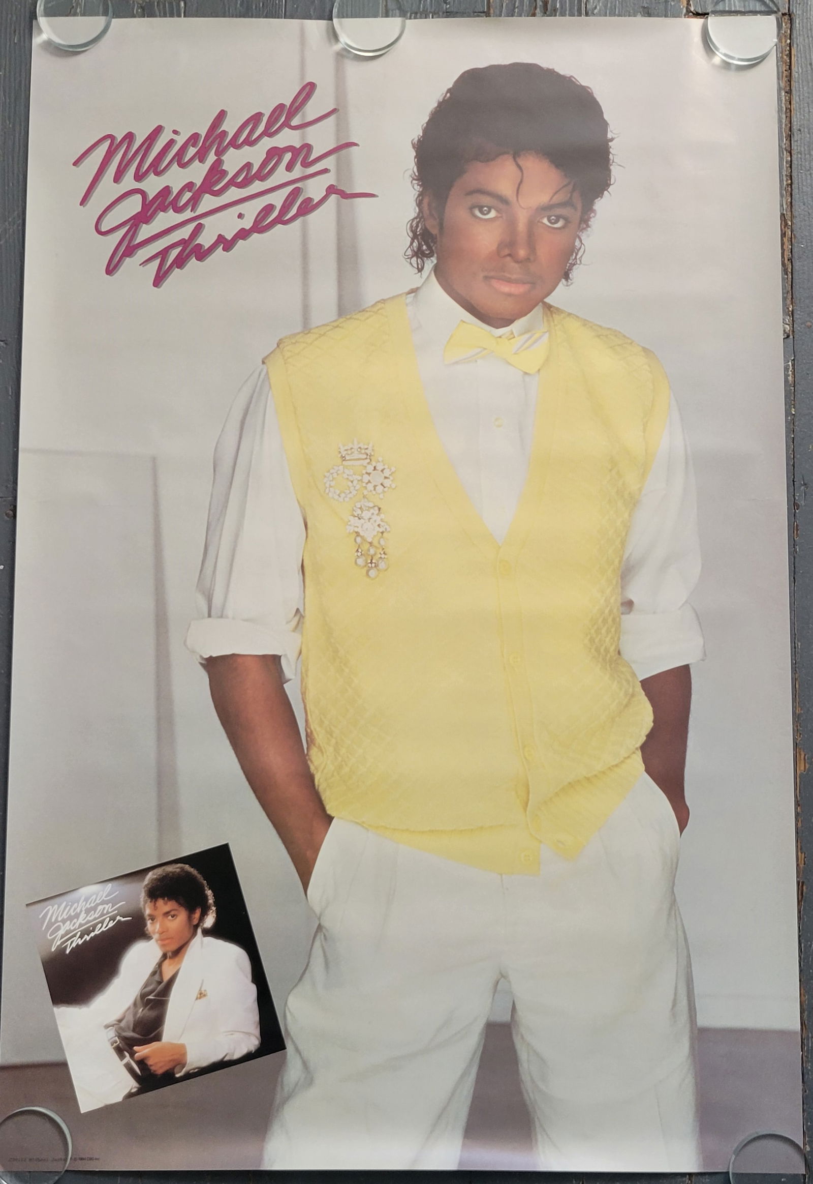 Michael Jackson 1984 Thriller Promo Poster CBS (1 of 2)