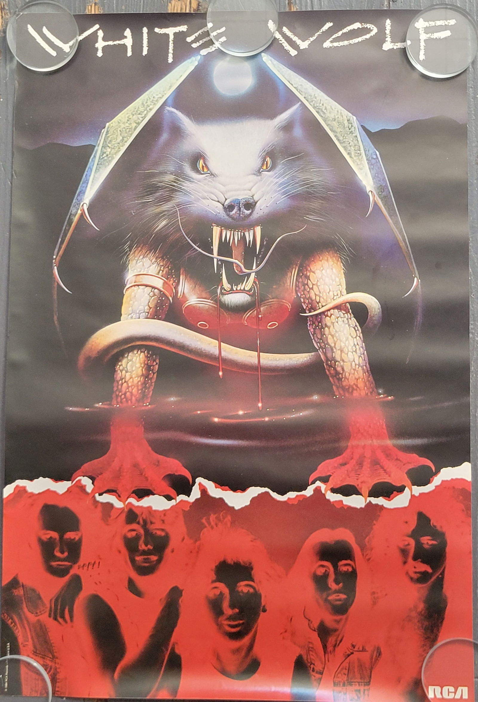 White Wolf RCA 1984 Promo Poster (1 of 2)