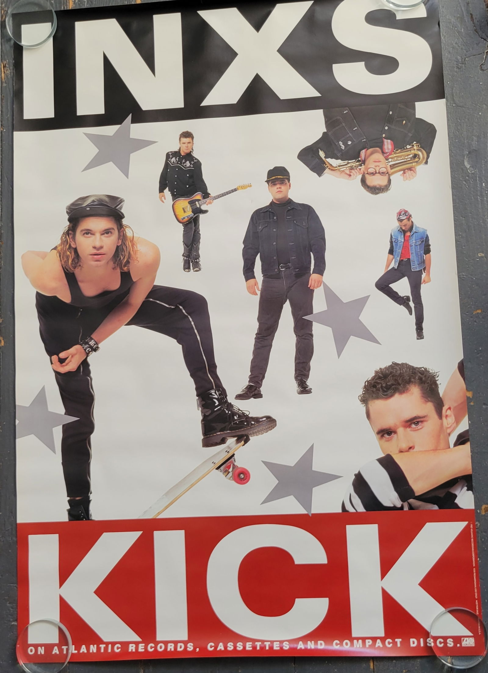 INXS KICK Atlantic 1987 Promo Poster (1 of 2)