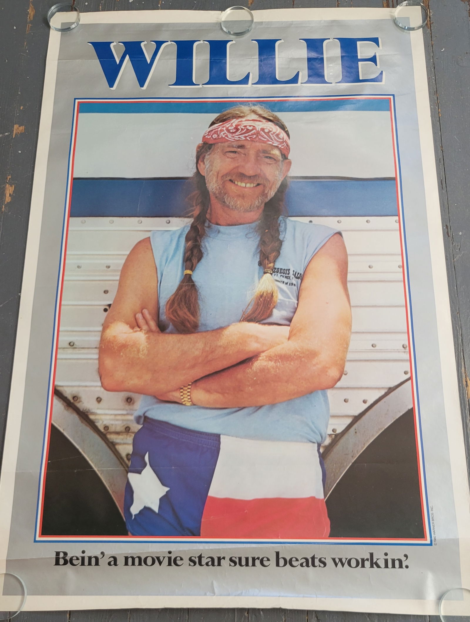 1980 Willie Nelson WB Music Promo Poster (1 of 2)