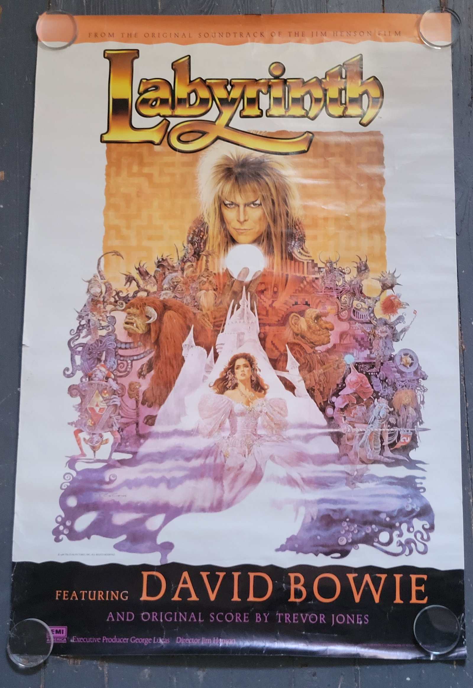 Labyrinth 1986 David Bowie Promo Poster (1 of 2)