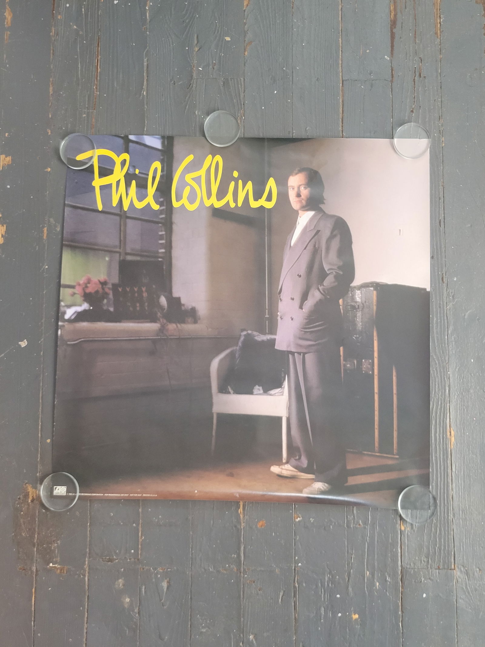 Promo Poster Lot Peter Gabriel And Phil Collins 1984 and 1985 (1 of 2)