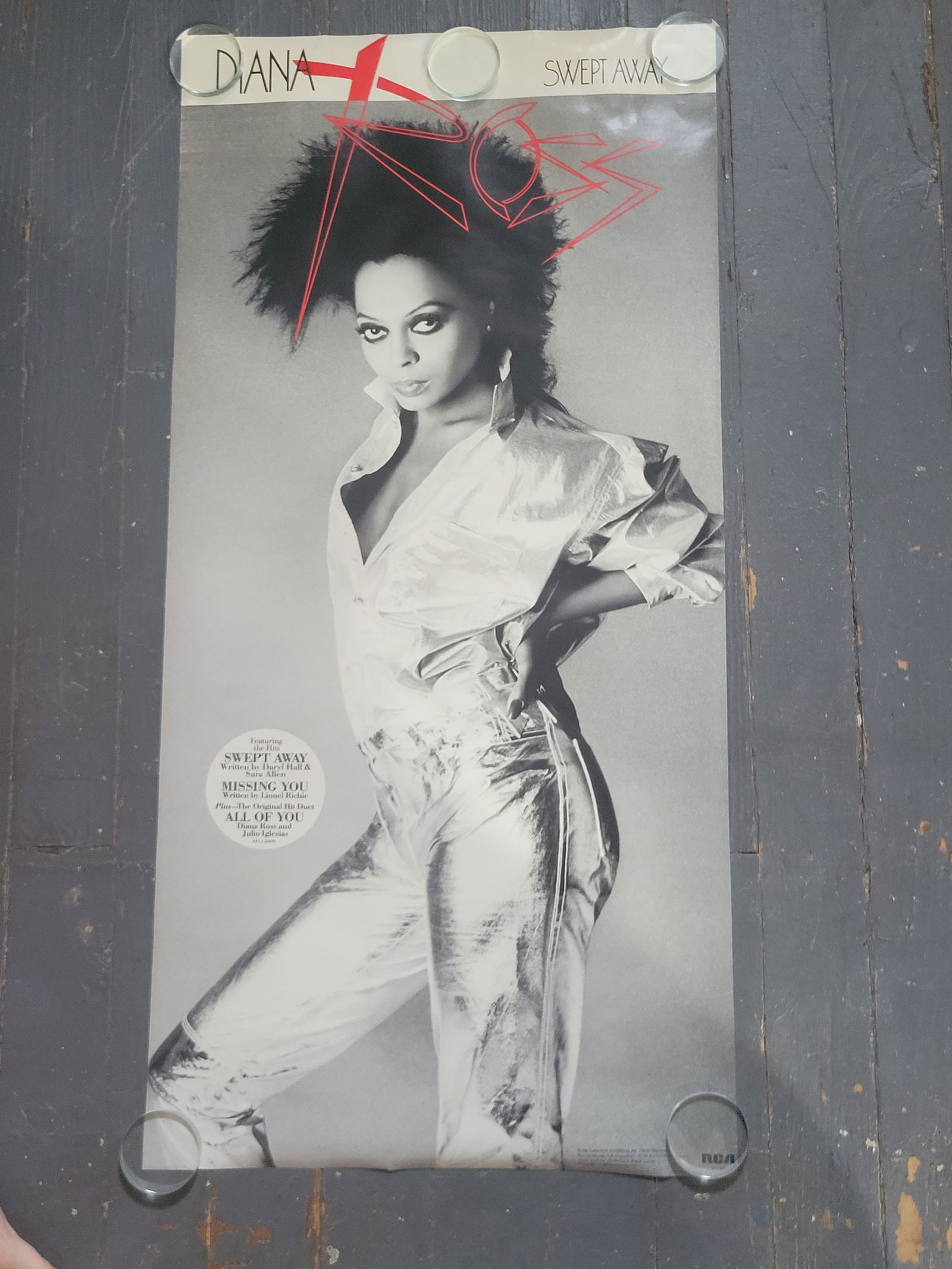 Diana Ross Promo Poster 1984 (1 of 1)
