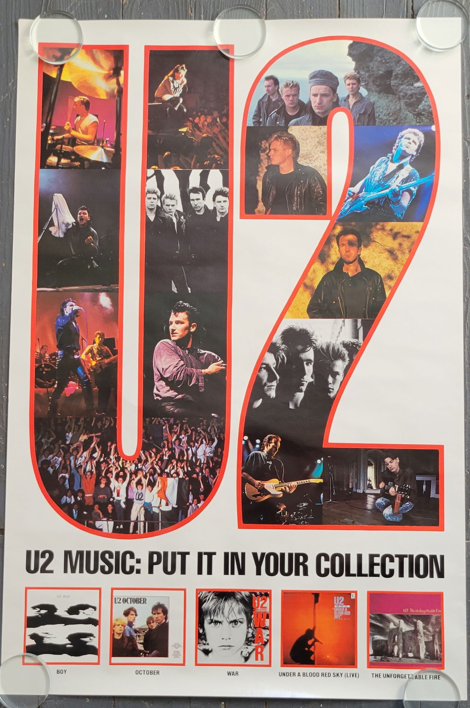 Promo Poster U2 Collection 1980s Island Records (1 of 1)