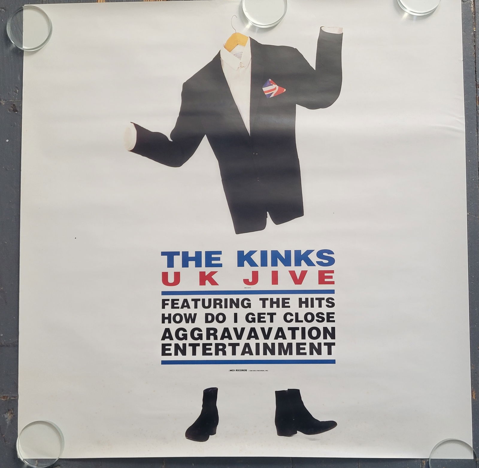 Promotional Poster The Kinks 1989 24x24 (1 of 1)