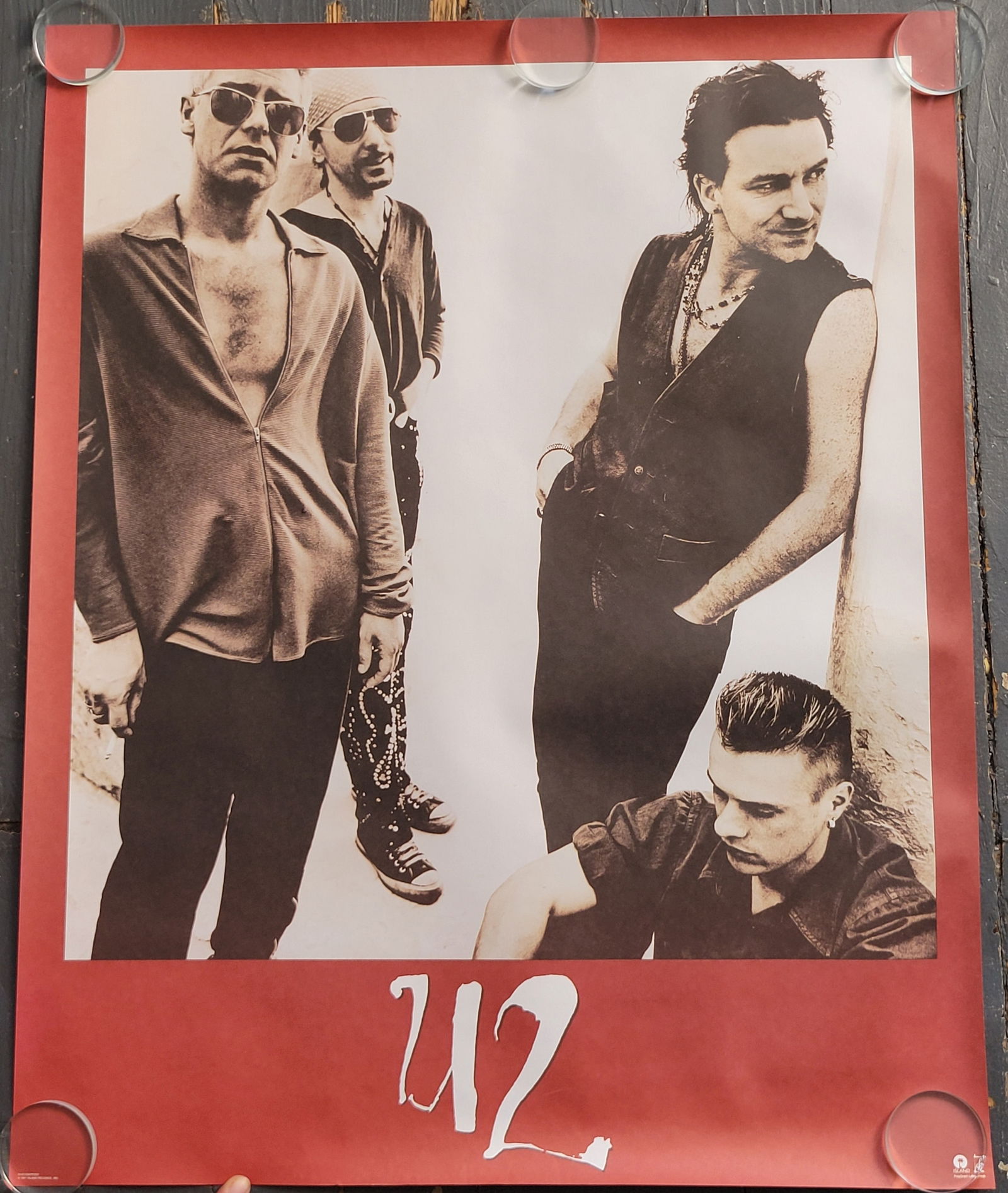 U2 Promotional Poster Island Records 1991 (1 of 1)