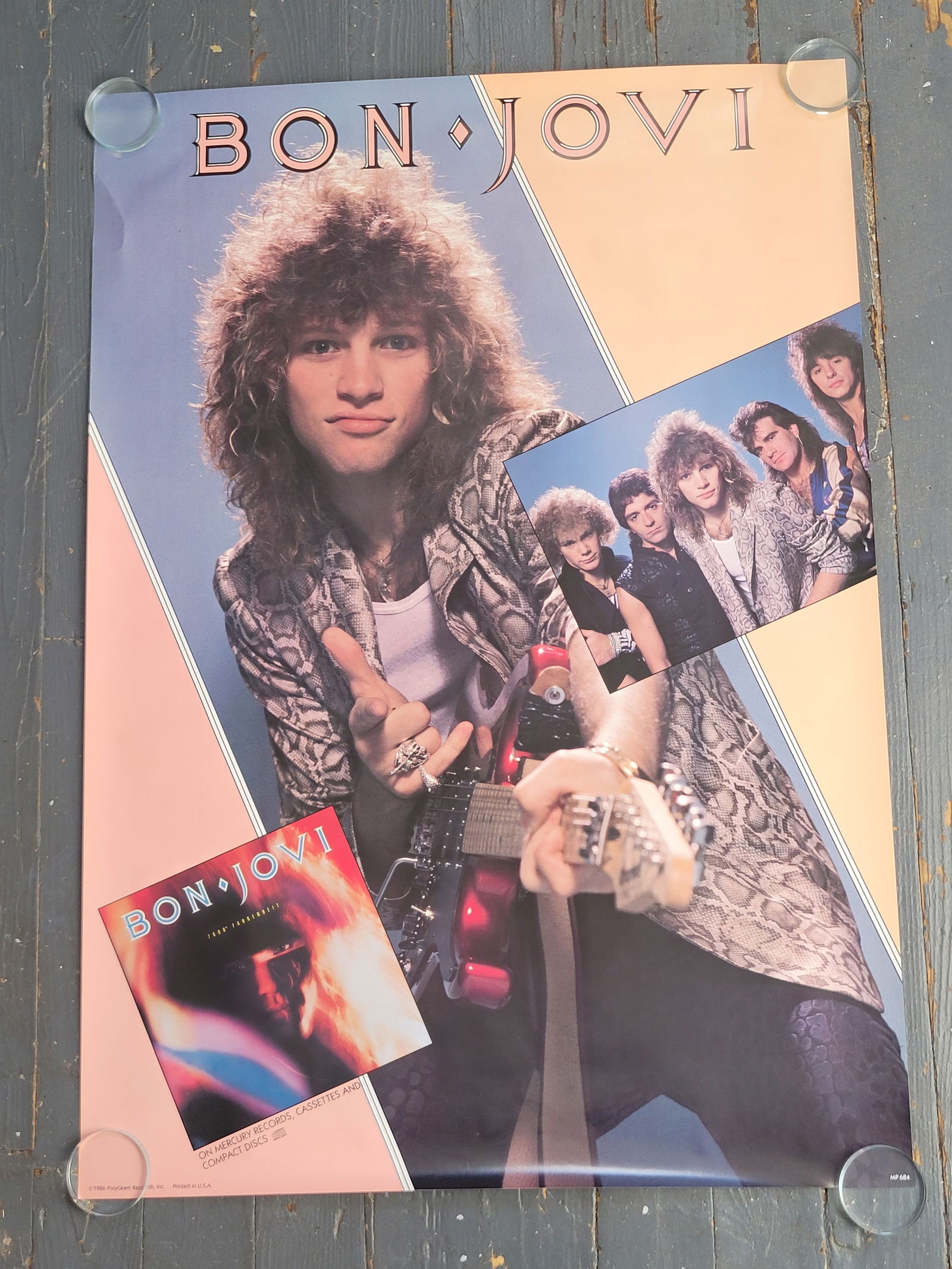 Bon Jovi Promo Poster 1986 (1 of 1)