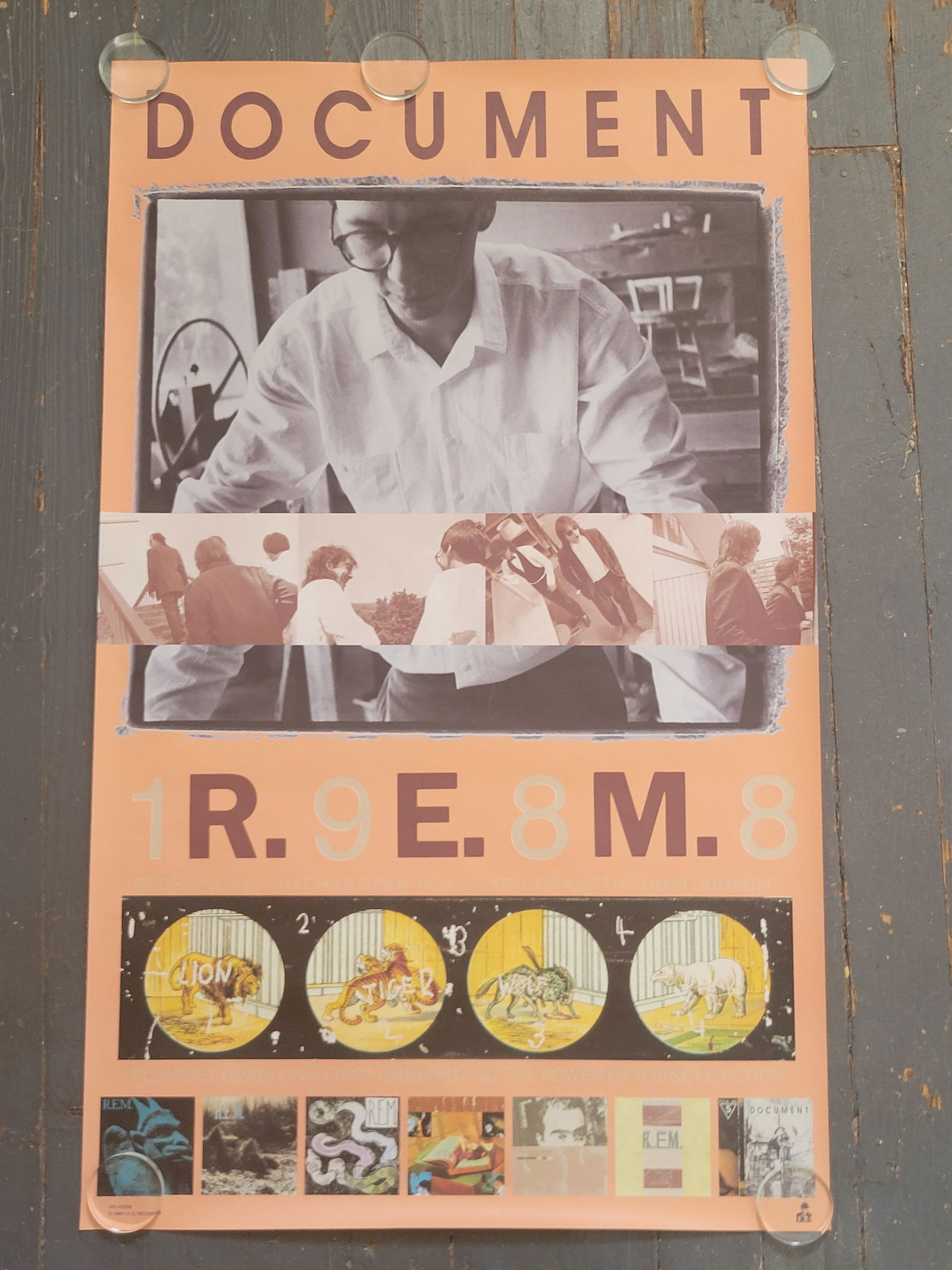 REM Document Promo Poster 1988 (1 of 1)