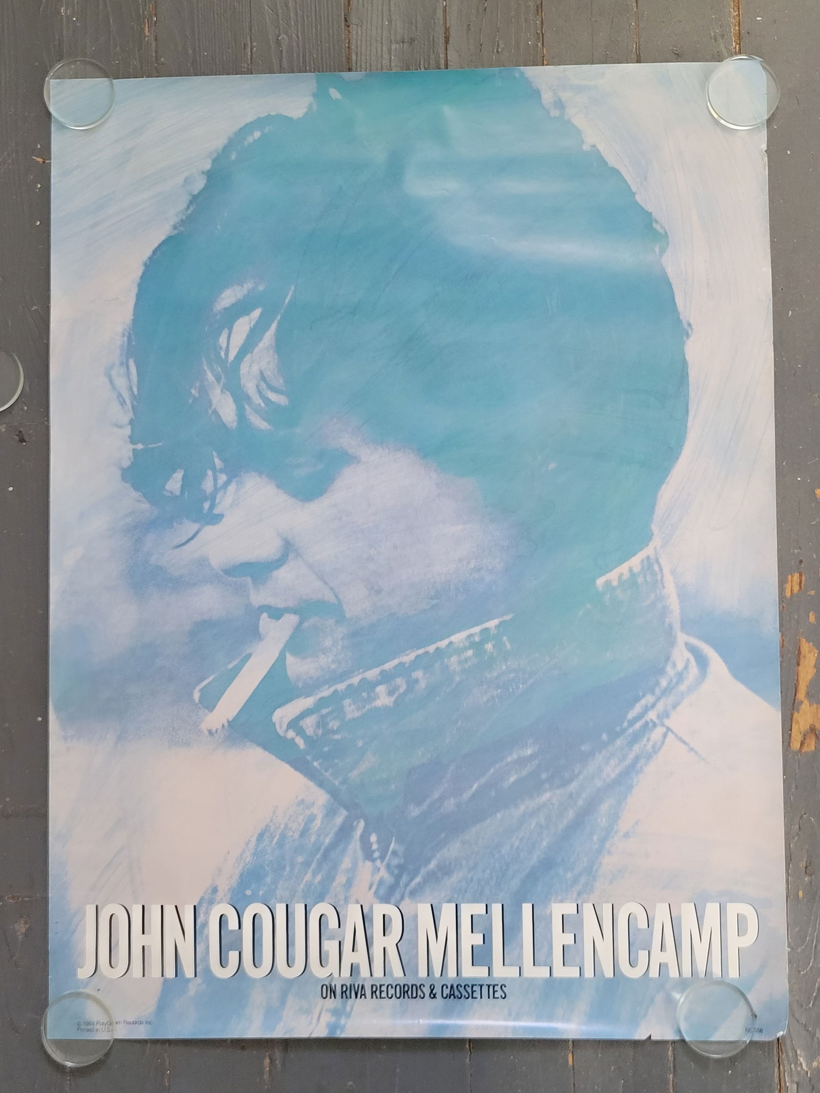 John Cougar Melloncamp Promo Poster 1980s (1 of 1)