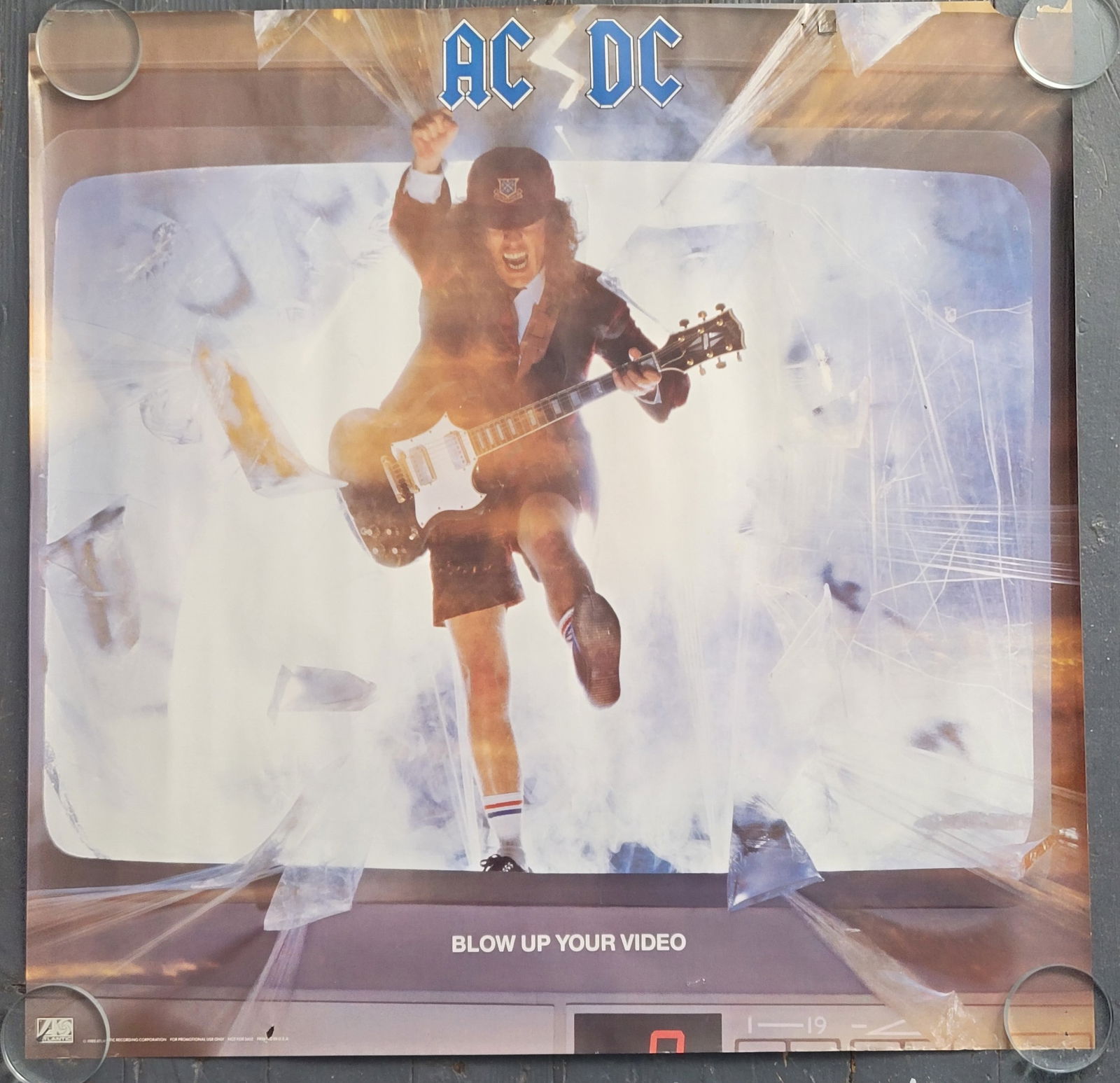 ACDC Promo Poster Blow Up Your Video 1988 (1 of 1)