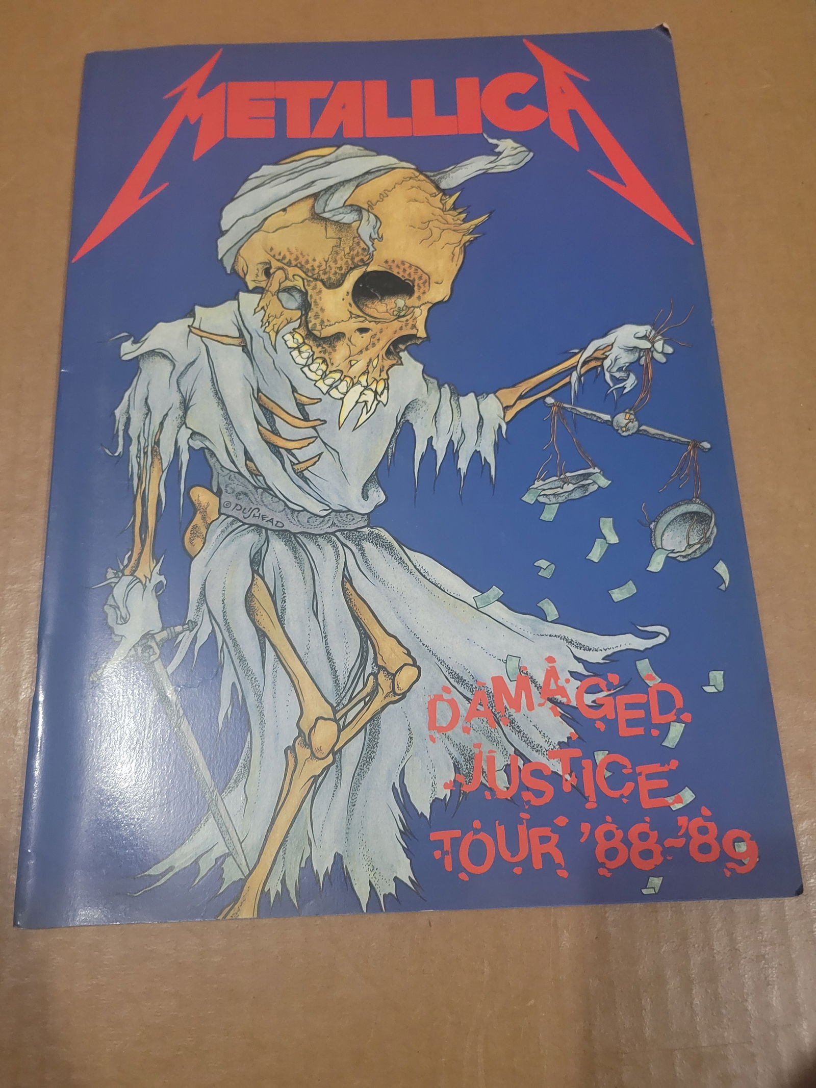 1988 Metallica Damaged Justice Tour Program Book (1 of 4)