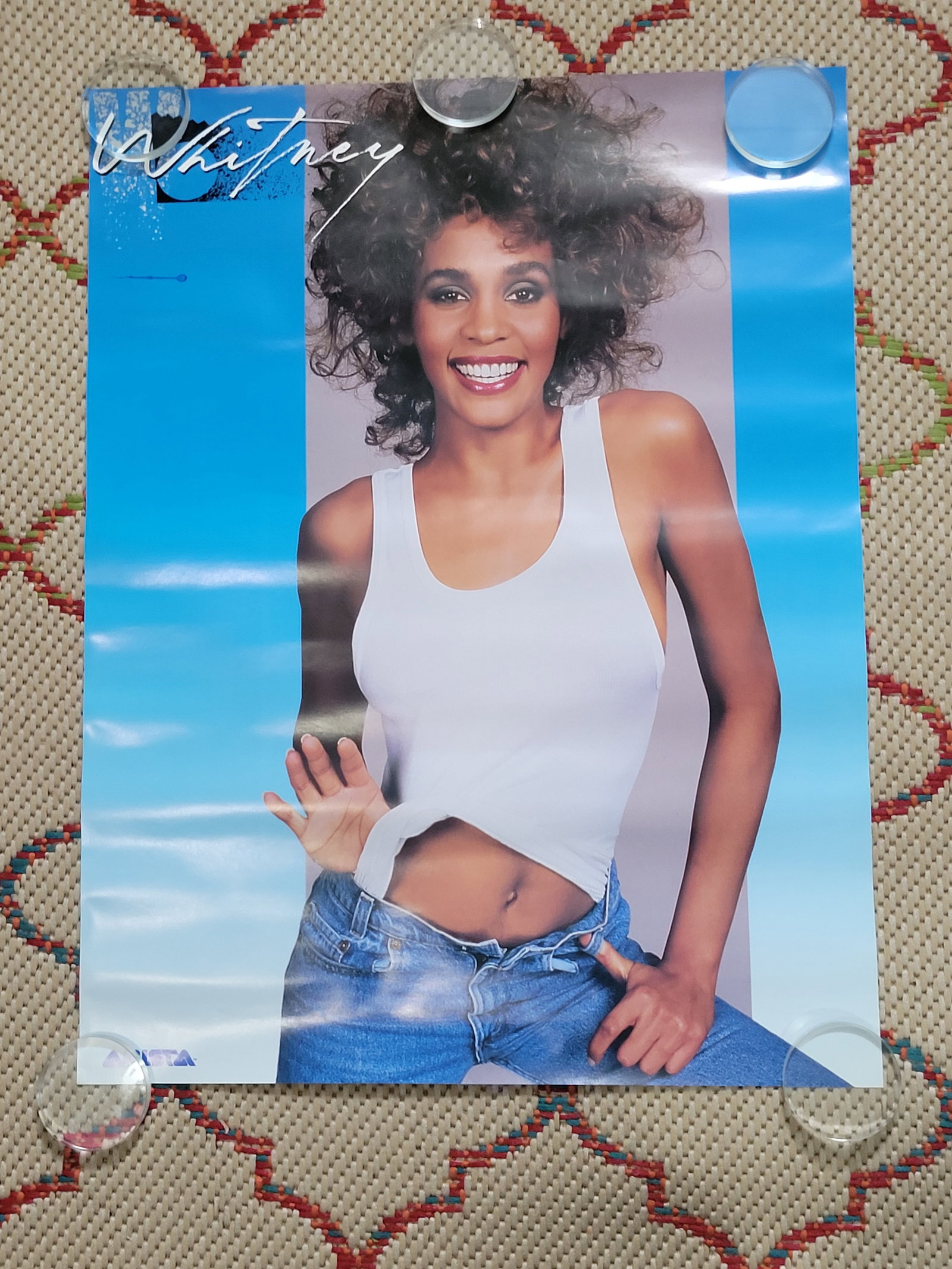 Whitney Houston Promo Poster: approx 22x17