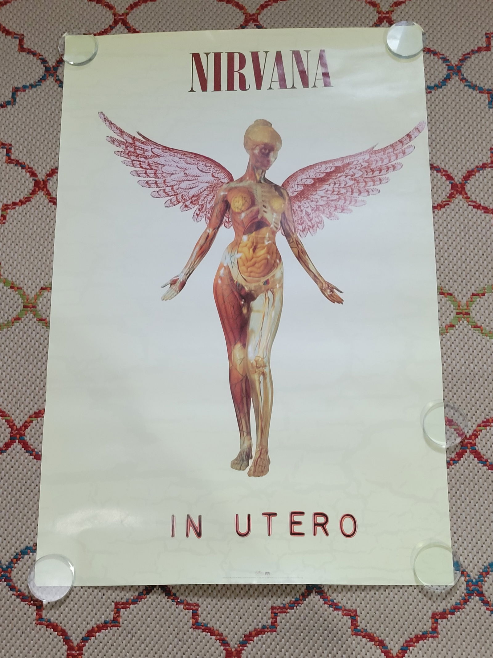 Nirvana In Utero 1993 Promo Poster (1 of 1)