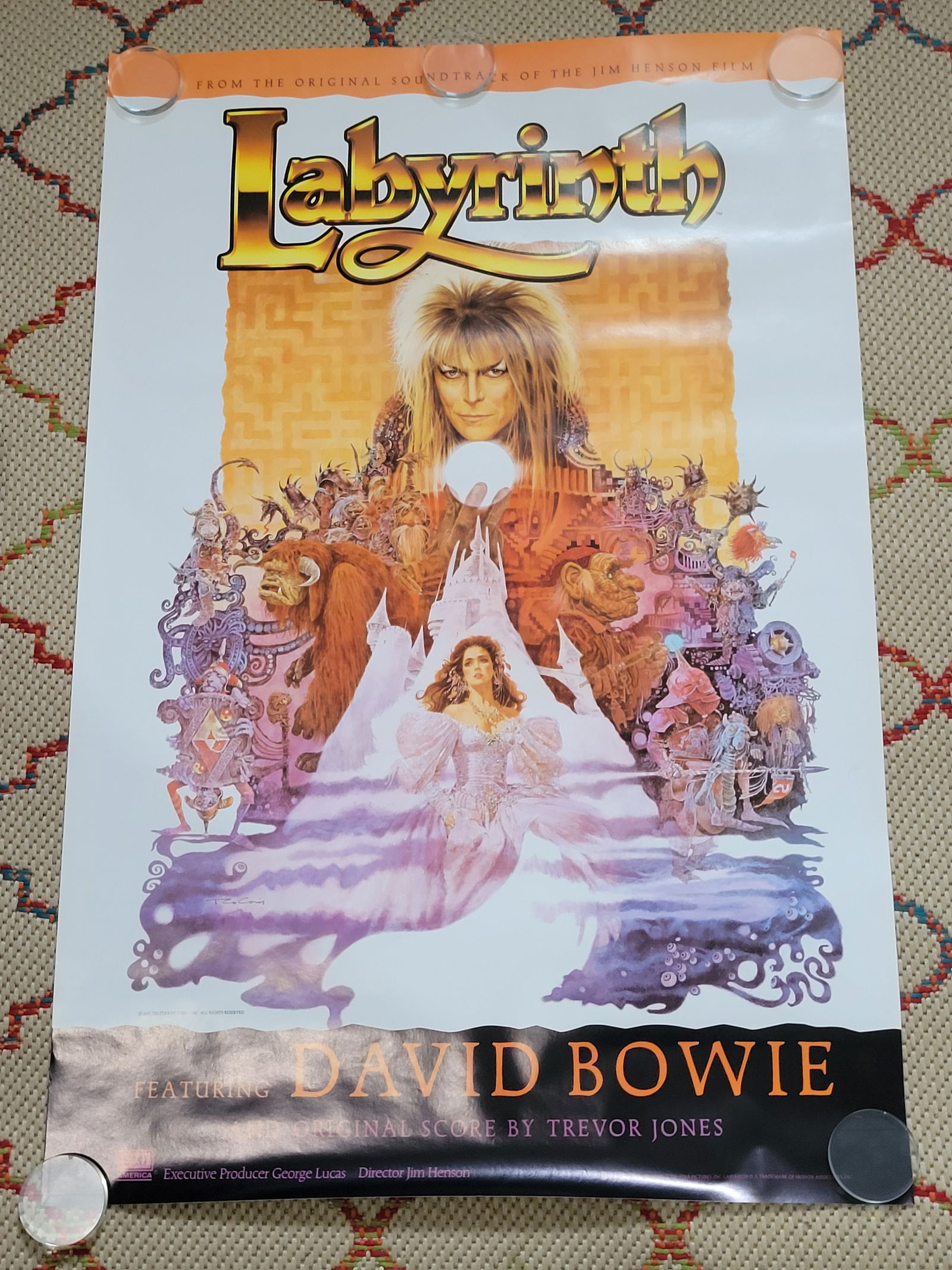 David Bowie Labyrinth 1986 Promo Poster (1 of 1)