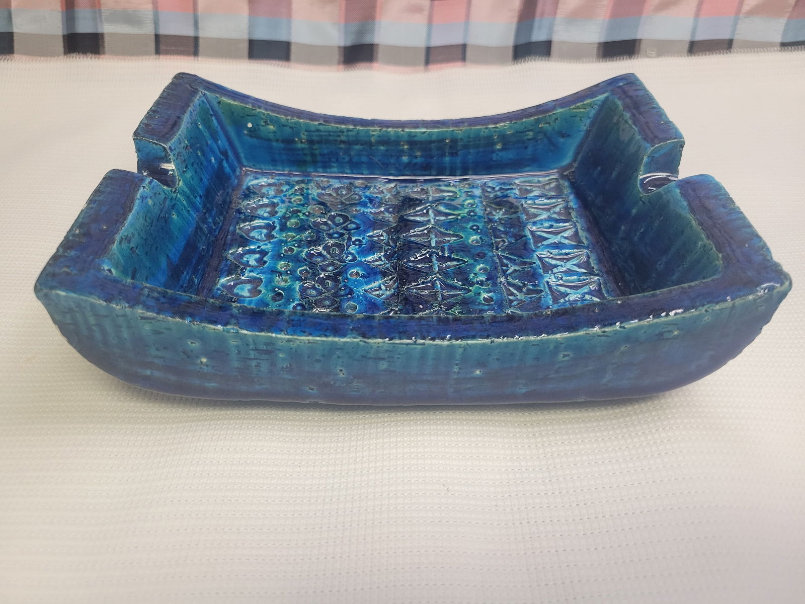 Vintage MCM Bitossi Rimini Blue Italy 1960s Ashtray Catch All (1 of 4)