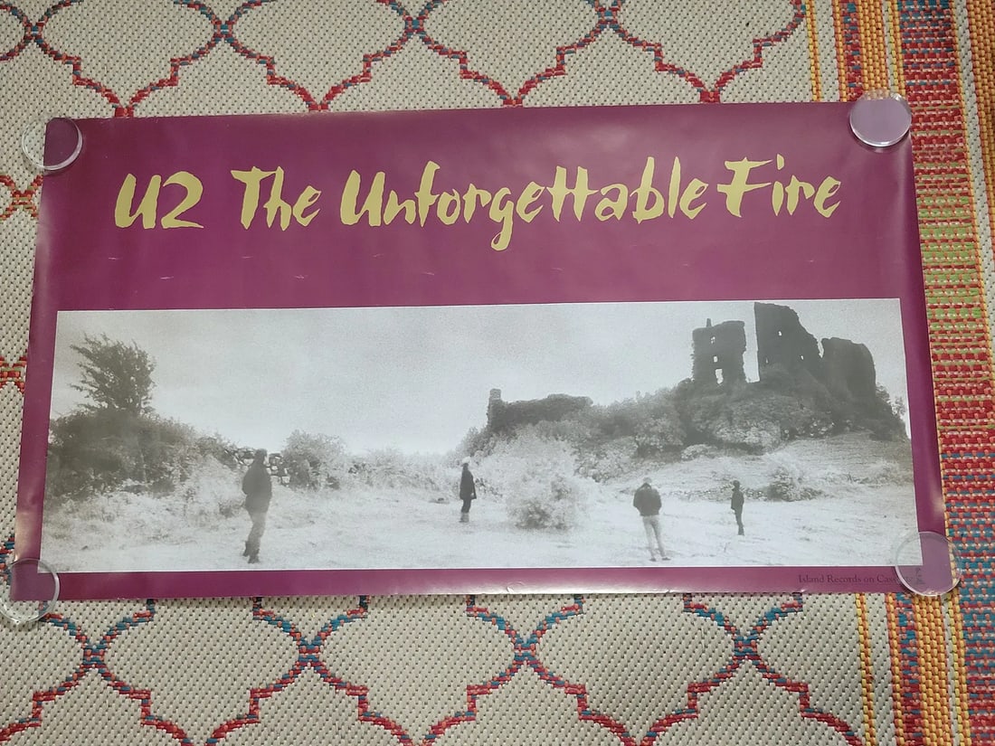 U2 1984 Unforgettable Fire Promo Poster (1 of 1)