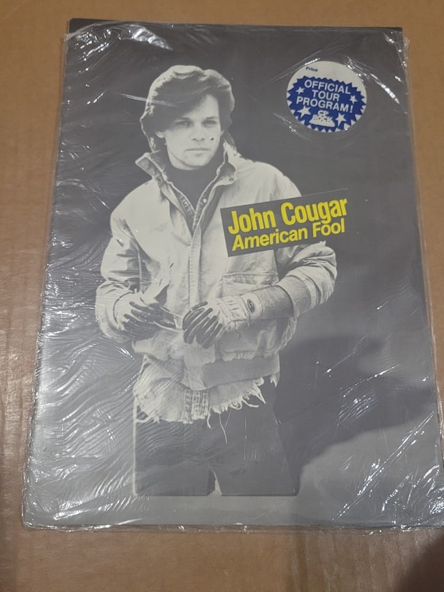 John Cougar American Fool Tour Book: not sealed but in plastic
