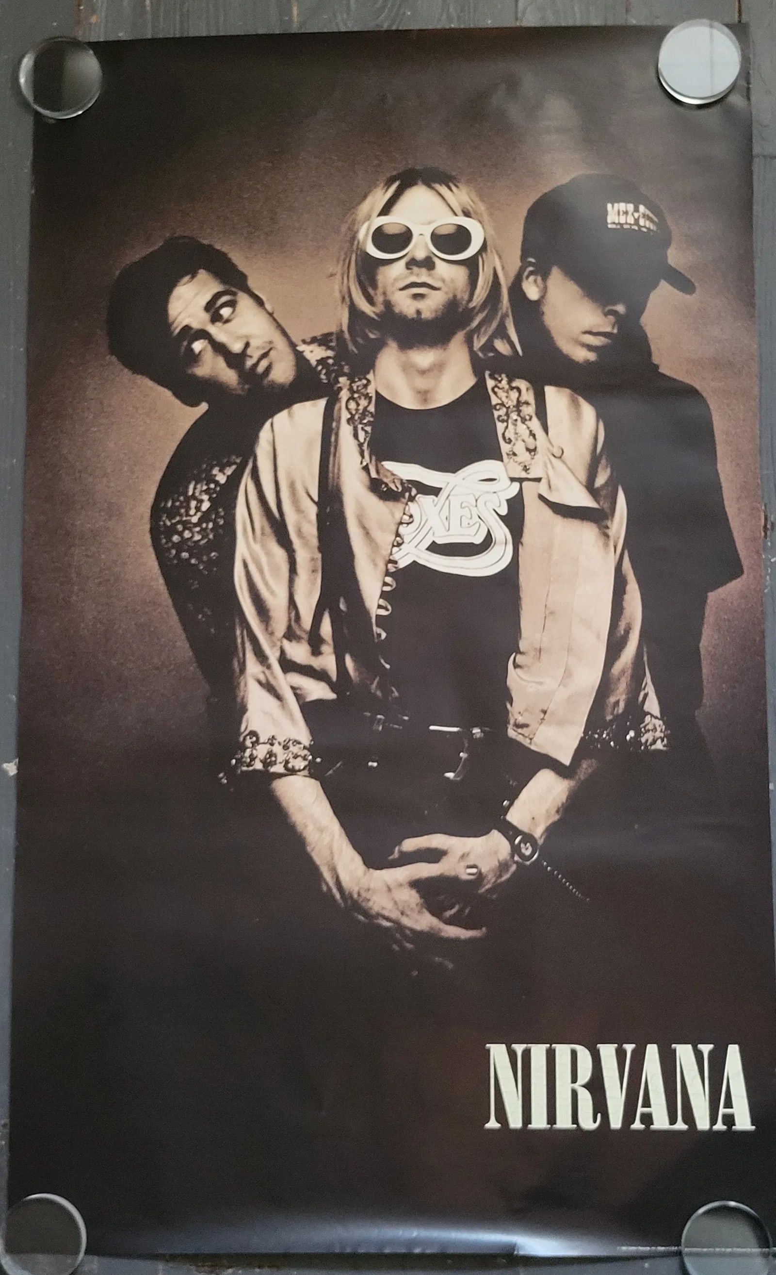 Nirvana Group Promo Poster Geffen Record 1993: 36x24Has ware on sides and top