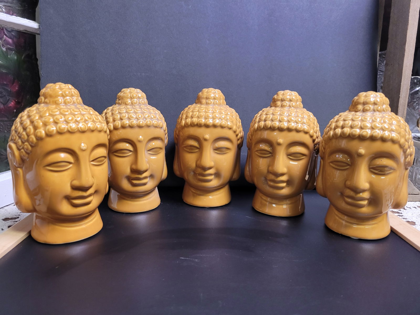 Lot of Buddha Head Figures (1 of 3)