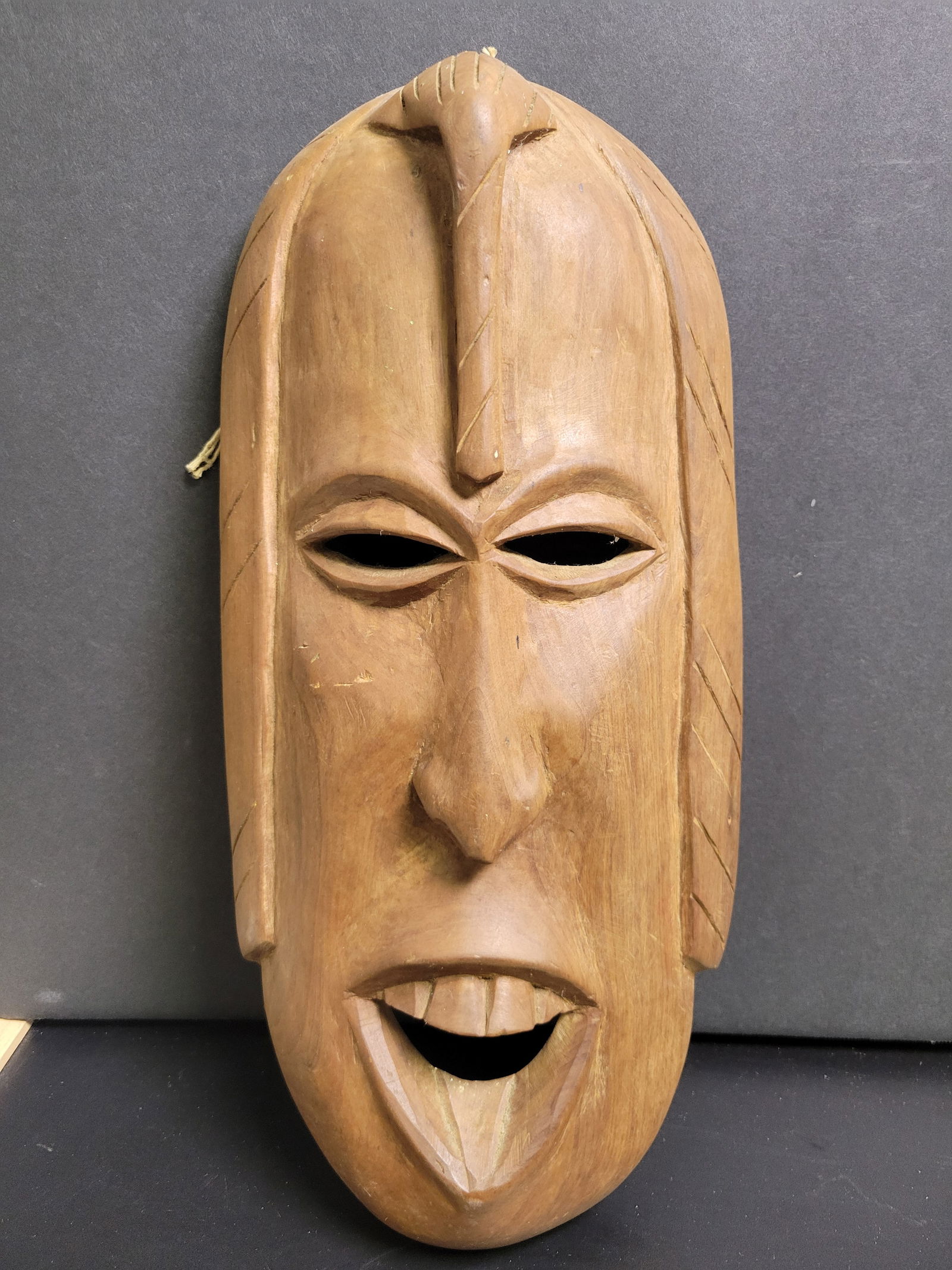 Wooden Hand Carved African Tribal Mask (1 of 3)