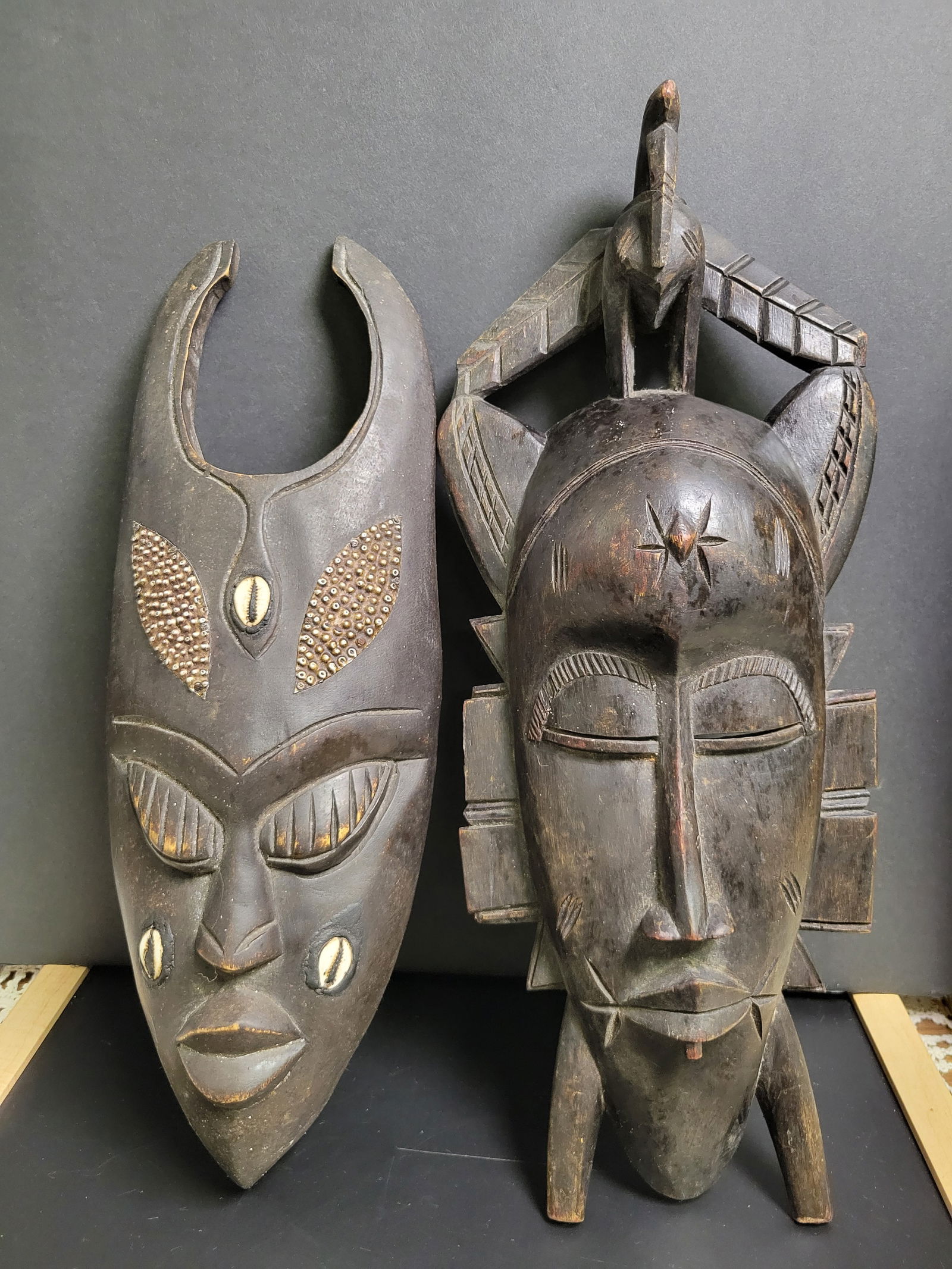 Senufo Ivory Coast Tribal Carved Mask (1 of 5)