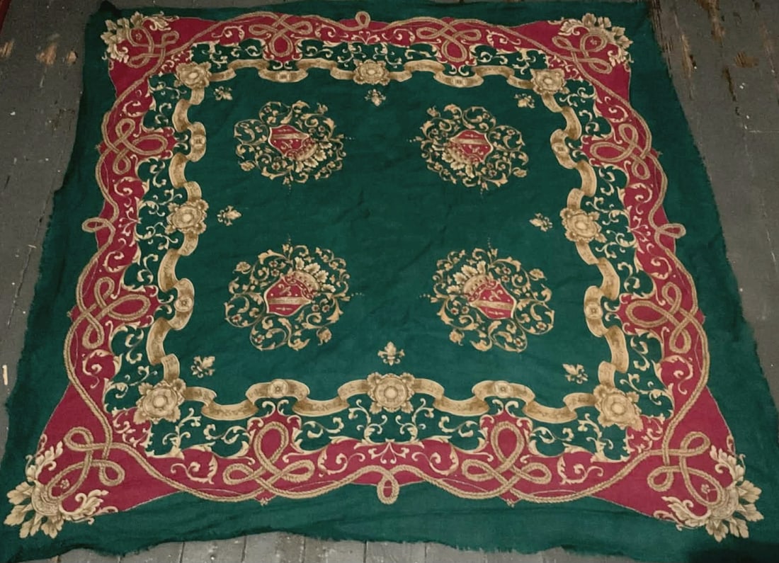 Vintage Silk Scarf Large: 42x42Possibly Ralph Lauren