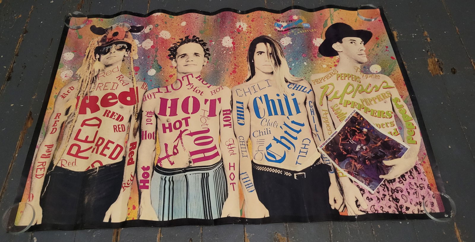 Vintage Red Hot Chili Peppers Promo Poster: 1985 Freaky StyleyApprox 36x24Does have ware