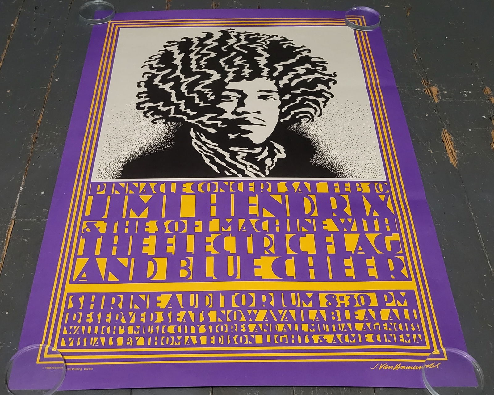Vintage Jimi Hendrix Poster (1 of 3)