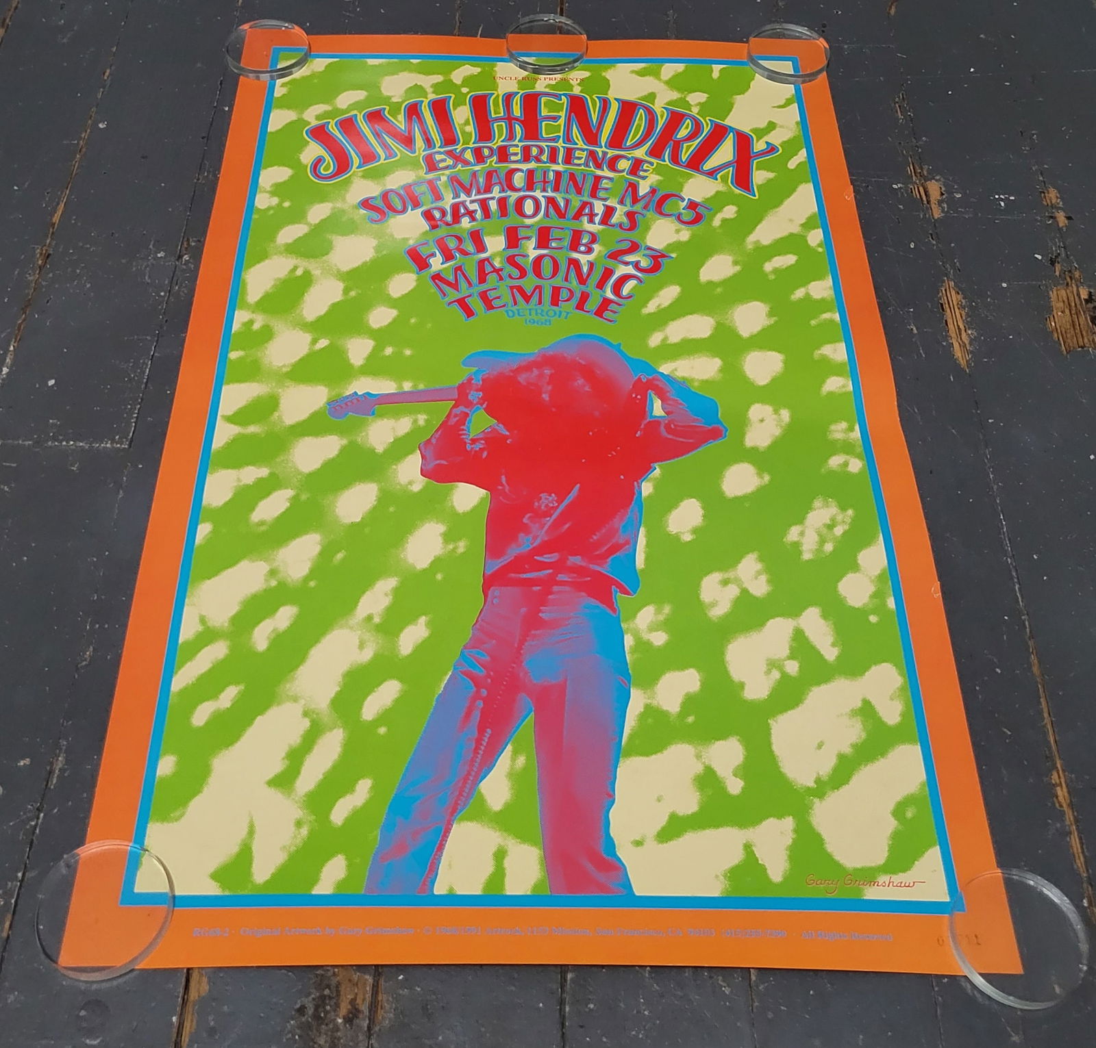 Vintage Jimi Hendrix Poster (1 of 4)