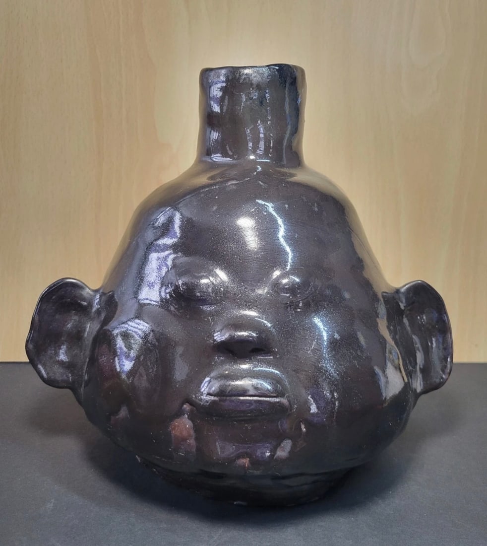 Vintage Face Jug Pottery Signed (1 of 6)